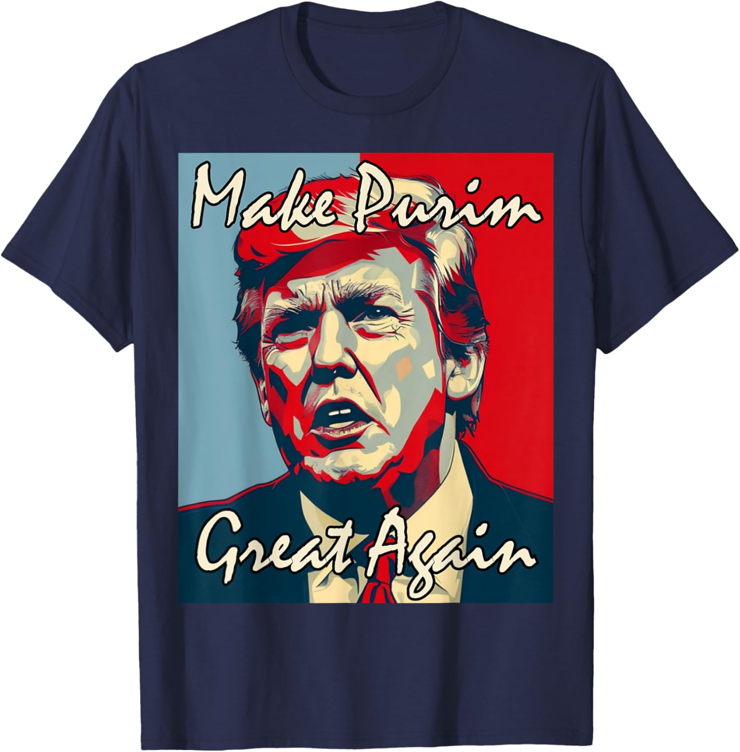 Make Purim Great Again Trump Costume T-Shirt for Festive Celebrations - 12