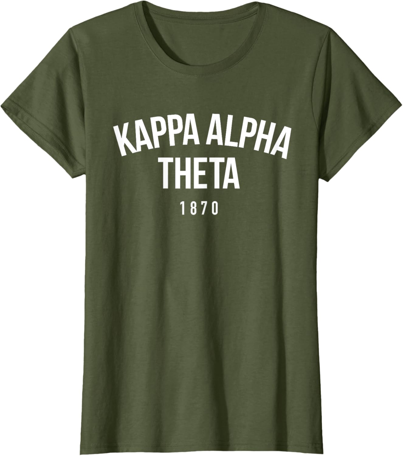 Kappa Alpha Theta Official White Arch Over T-Shirt for Sorority Fans - 1