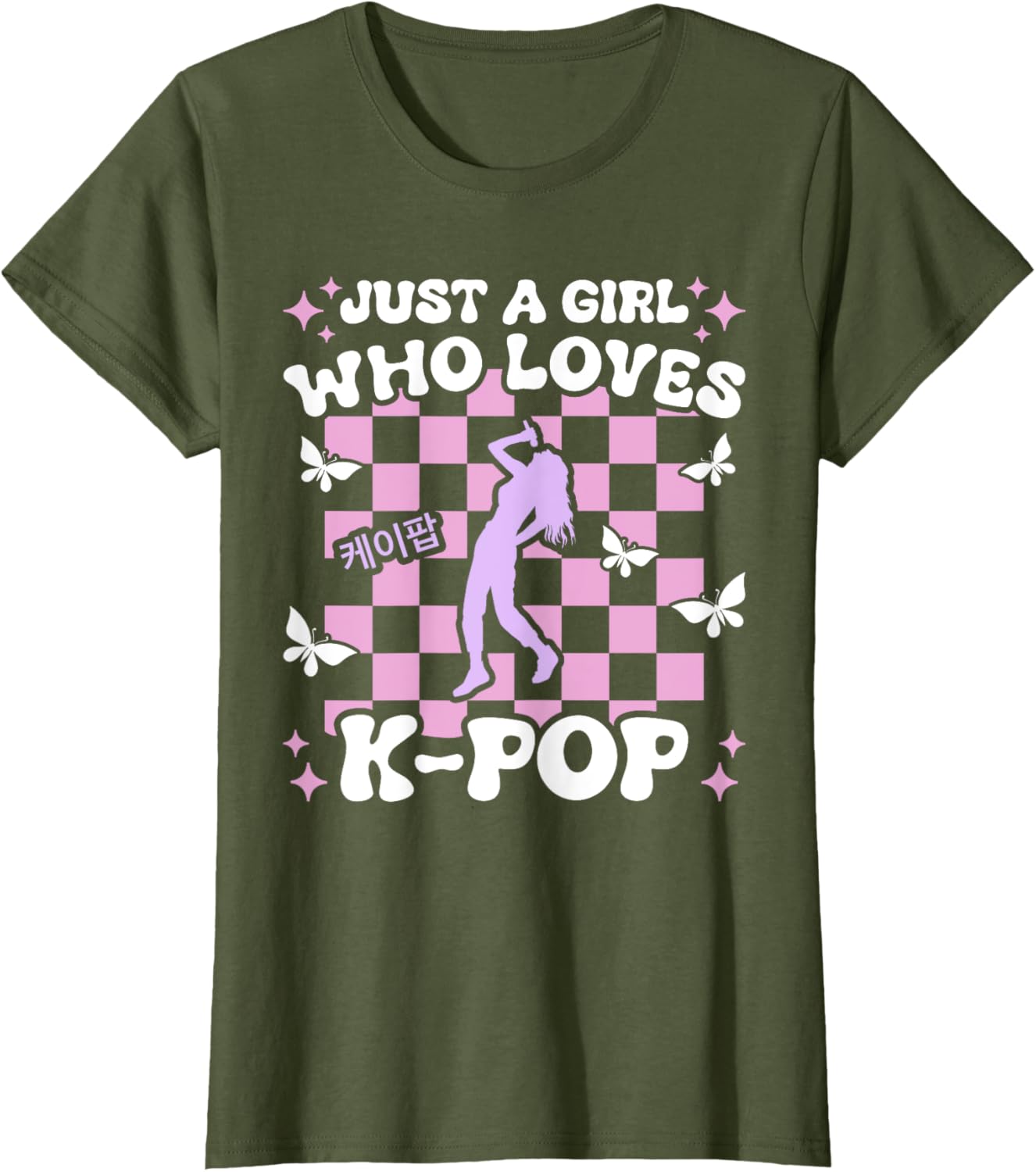 Just A Girl Who Loves K-Pop Girls Cute Teen K-Pop T-Shirt for Kids - 8