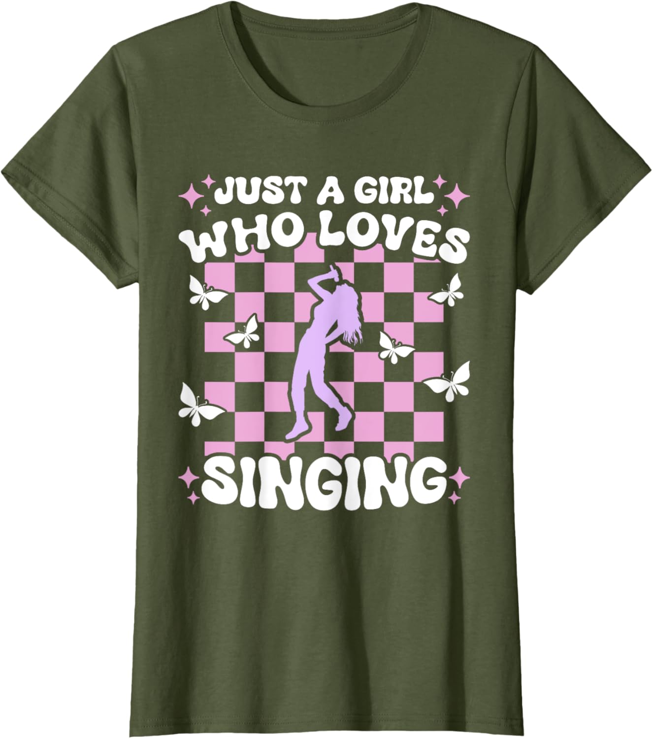 Just A Girl Who Loves Singing Girls T-Shirt for Music Lovers - 2