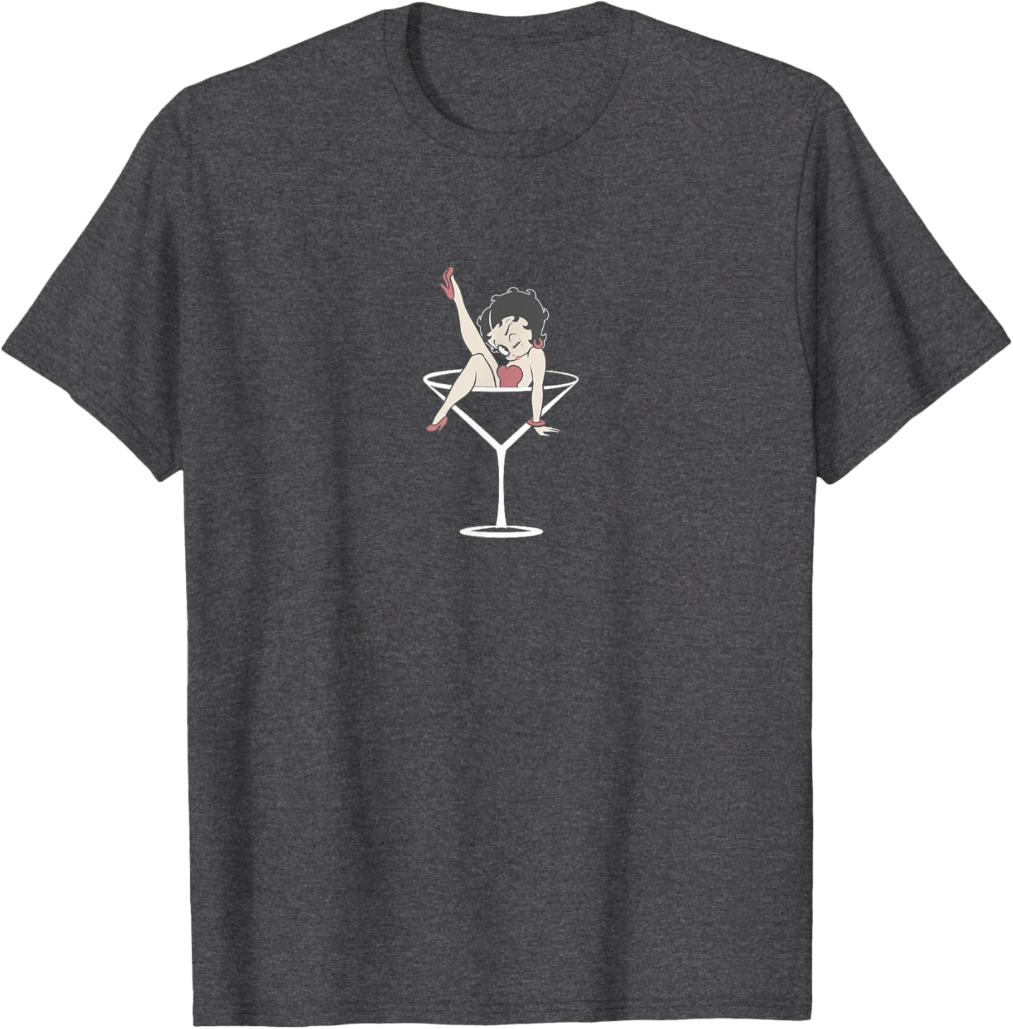Betty Boop Vintage Classic Martini T-Shirt for Stylish Casual Wear - 3