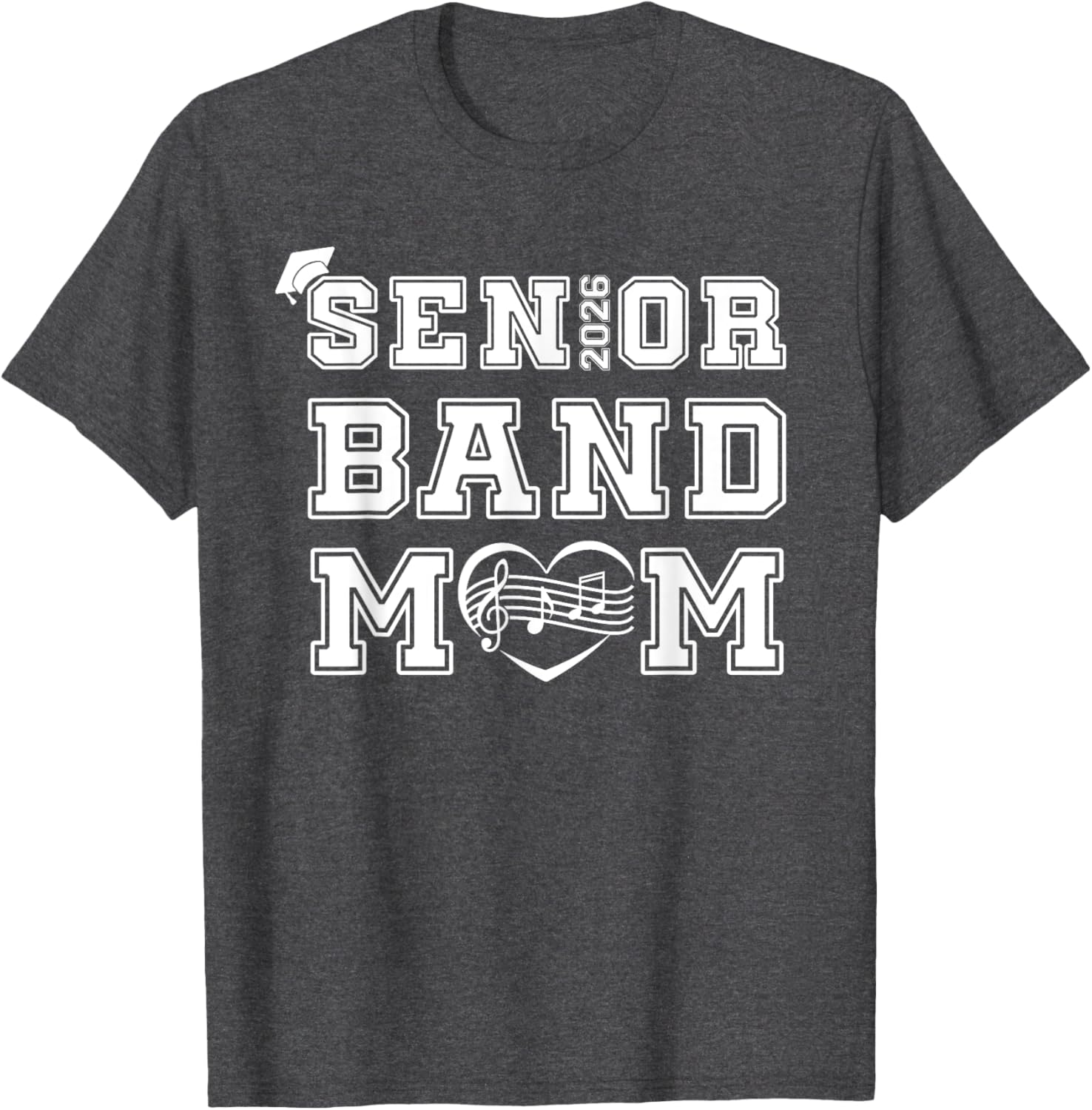 Senior Marching Band Mom Class Of 2026 T-Shirt for Women - Perfect Gift! - 3