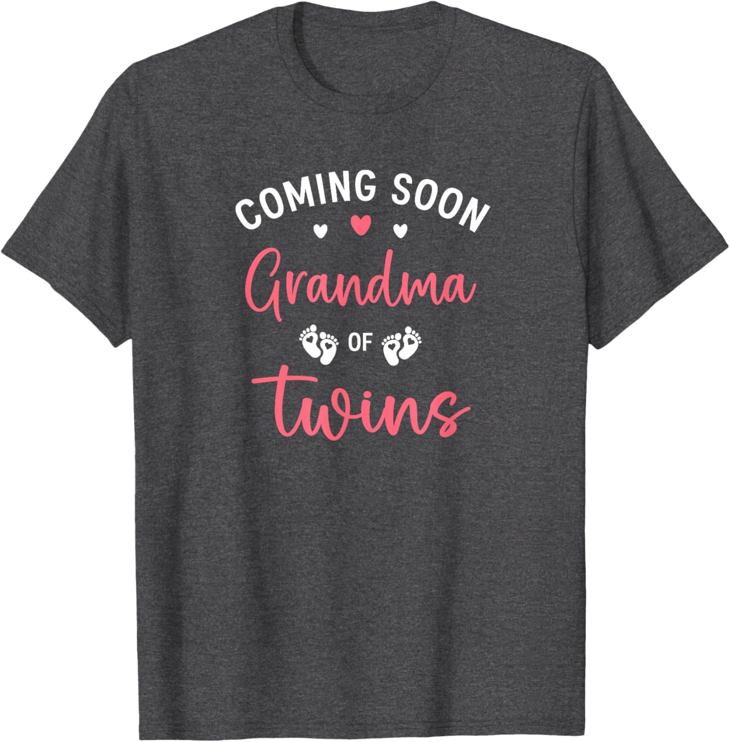 Coming Soon Grandma of Twins T-Shirt Cute Gift for New Grandmothers - 2