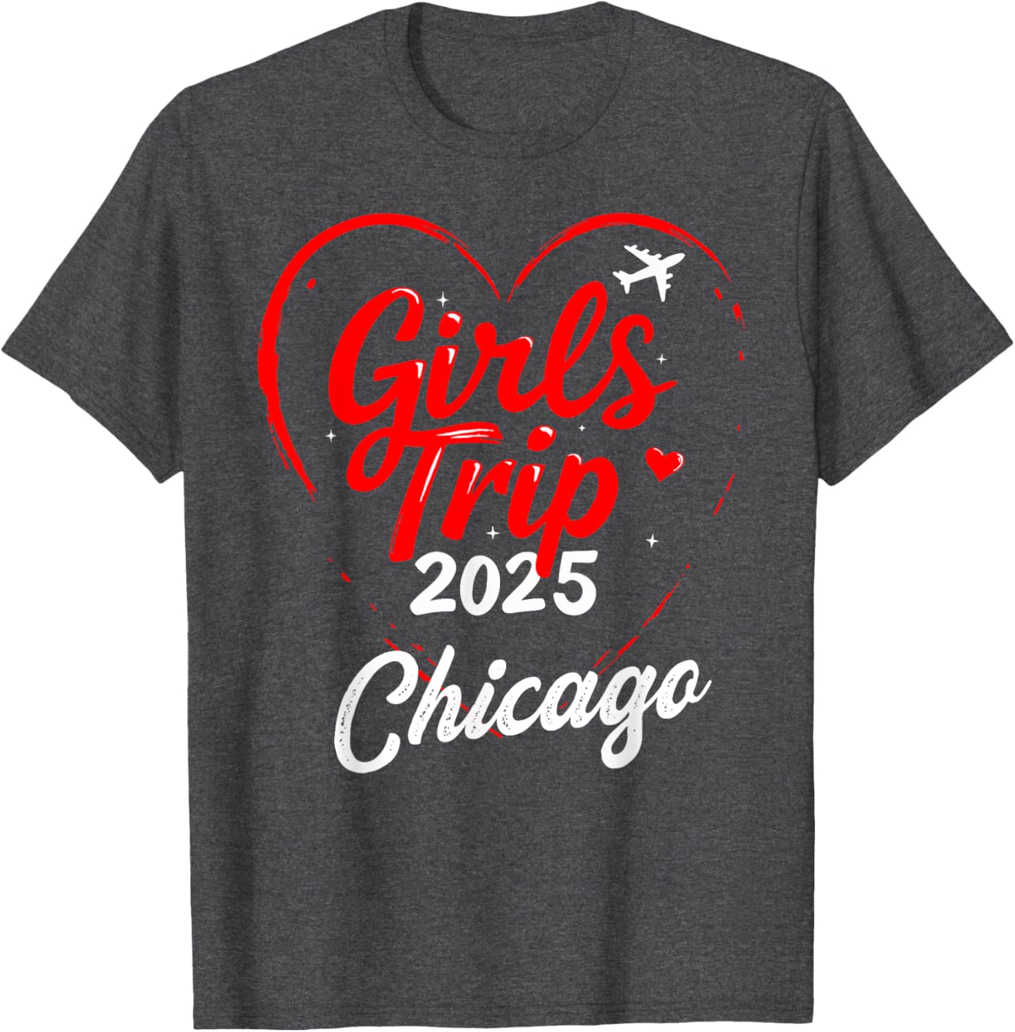 Girls Trip Chicago 2025 Birthday Squad T-Shirt for Fun Weekend Getaways - 1