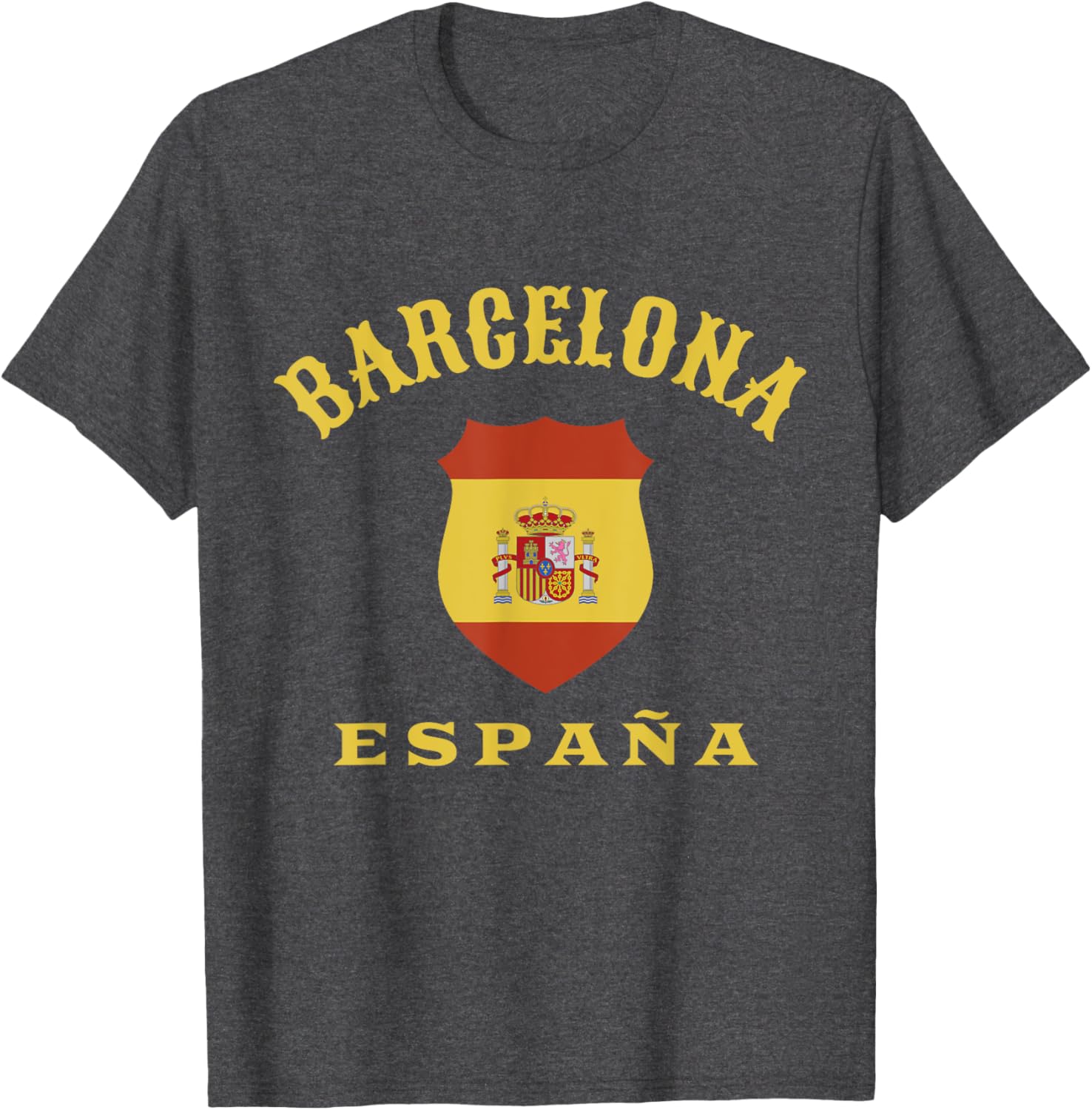 Barcelona Spain Flag T-Shirt for Men Women Kids Stylish Red España Tee - 3