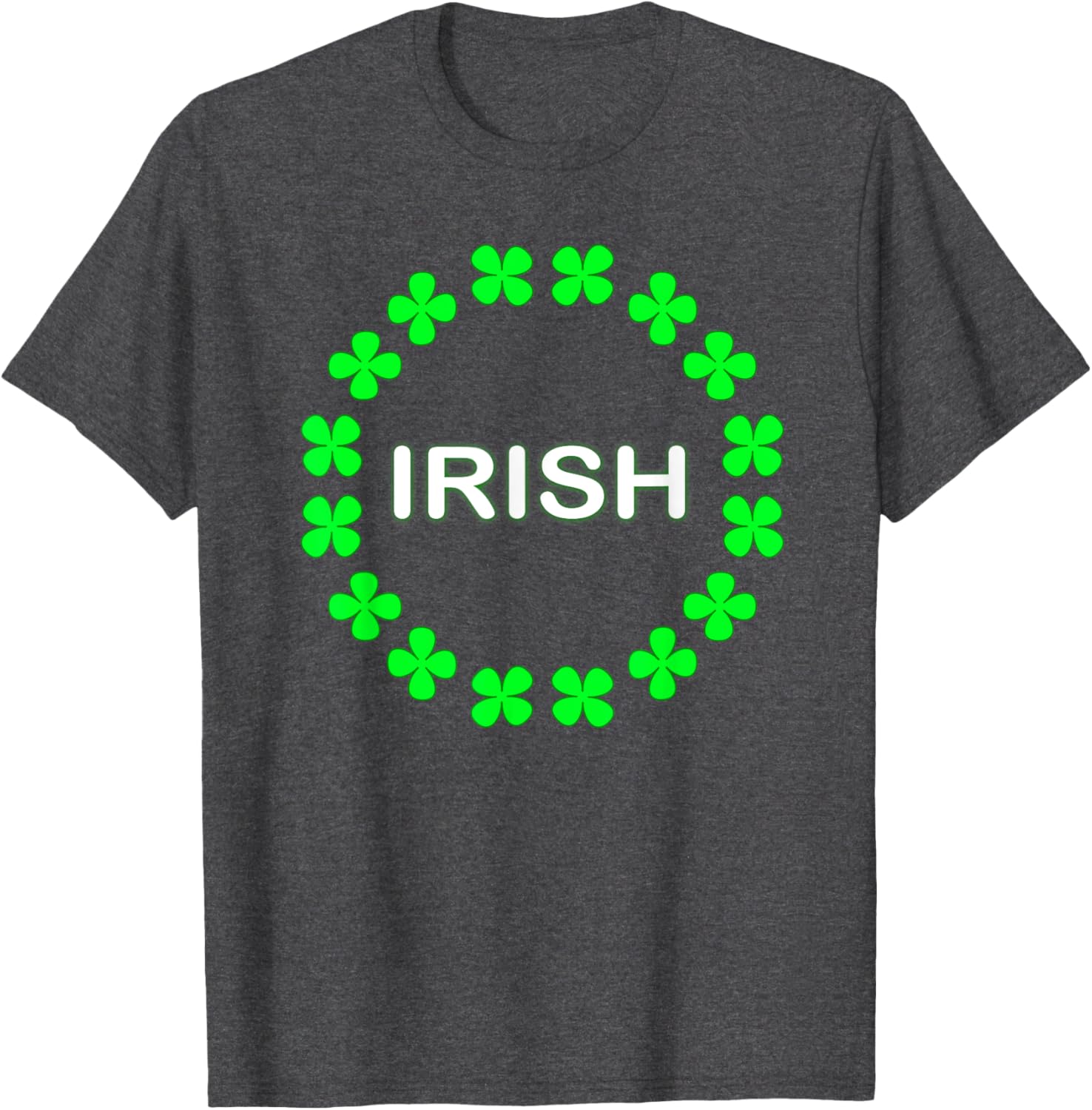 Irish Clover Circle St Patrick's Day T-Shirt for Festive Celebrations - 9