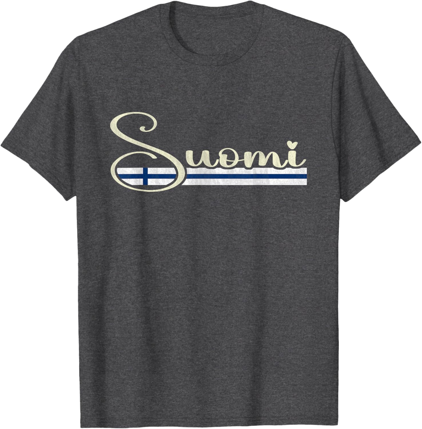 Suomi Finland Script T-Shirt Stylish Clothing for Proud Finns - 1