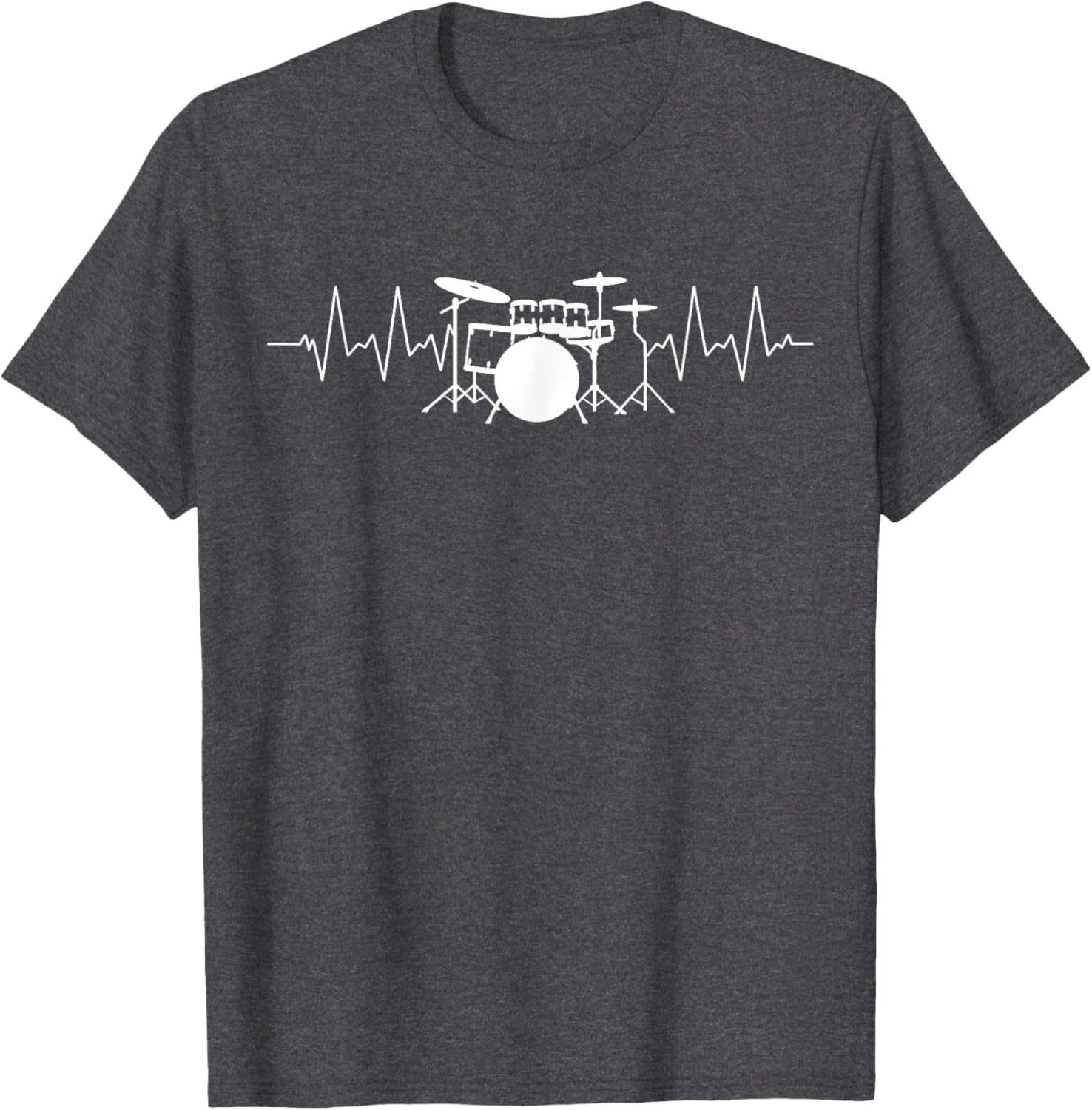 Drummer Heartbeat Pulse T-Shirt for Music Lovers and Musicians - 25