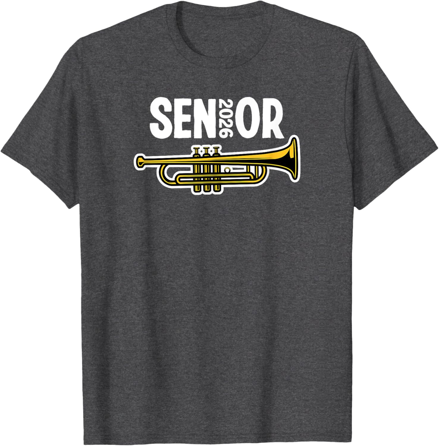 2026 Senior Trumpet Player Marching Band T-Shirt for Music Lovers - 6
