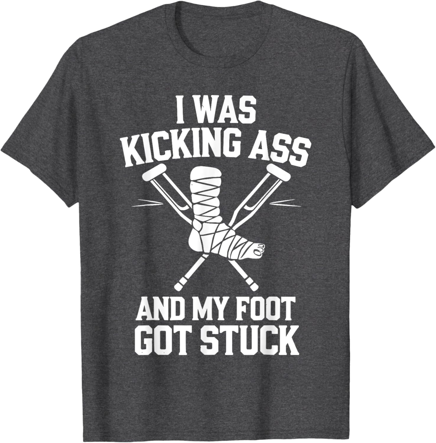 Funny Broken Leg Art T-Shirt for Men, Women, and Kids Surgery Recovery - 24