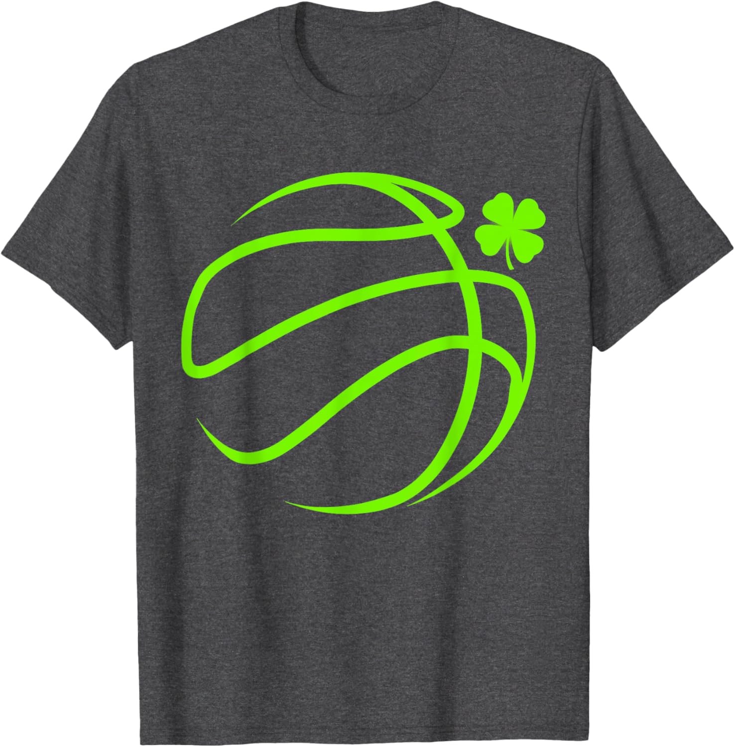 Lucky Clover Basketball T-Shirt for St Patrick's Day Fun and Style - 13