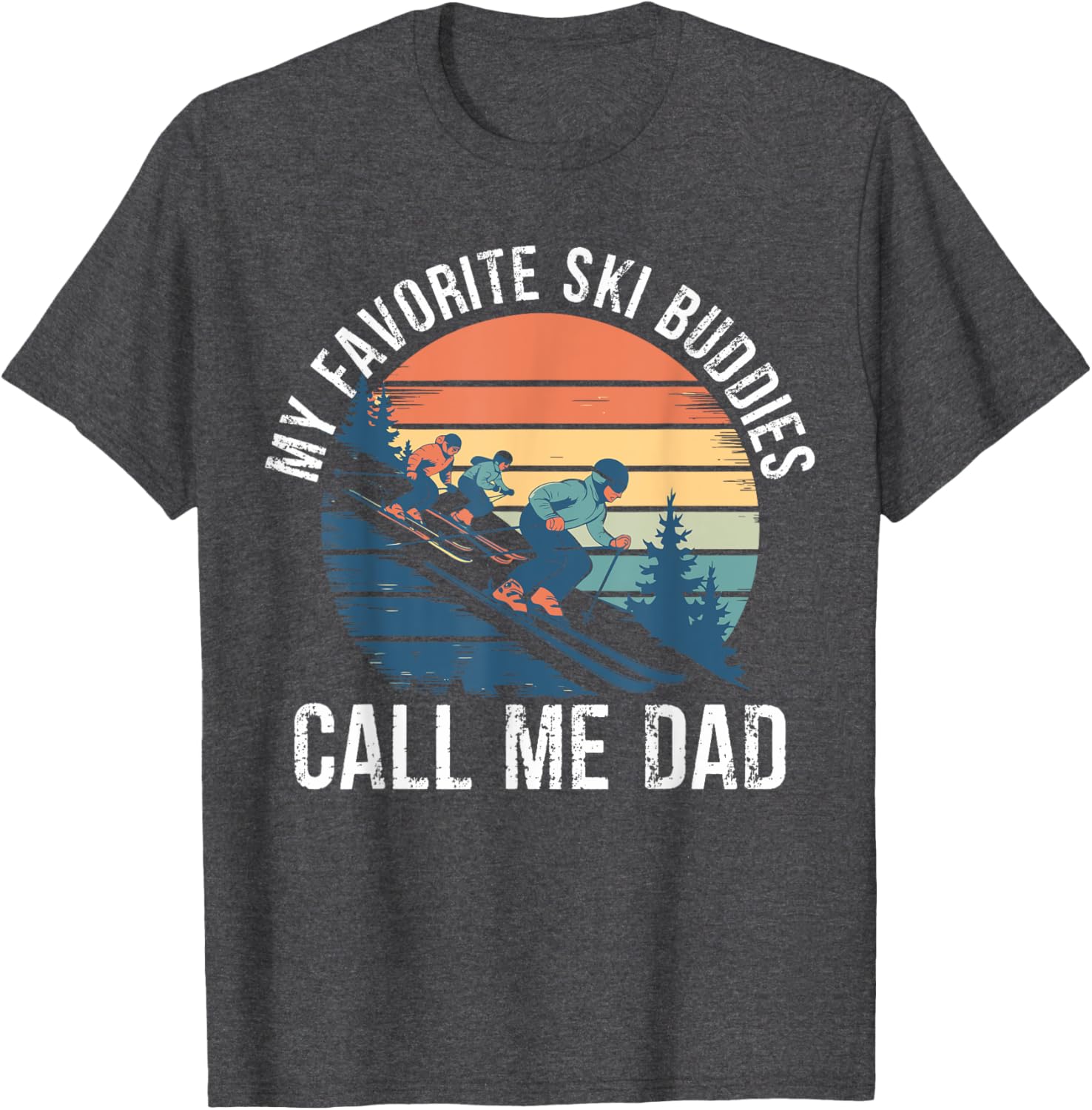 Retro Ski Dad T-Shirt for Ski Lovers, Perfect Gift for Ski Buddies - 14