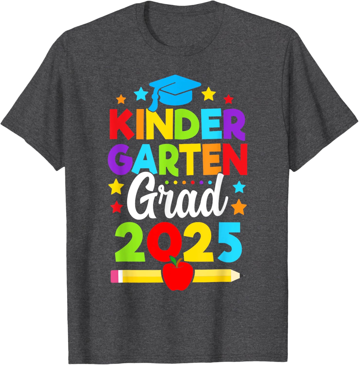Kindergarten Graduation T-Shirt for Kids 2025 Fun Design for Boys and Girls - 5