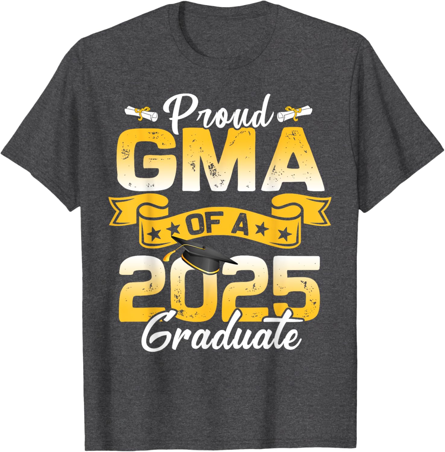 Proud Grandma Class of 2025 Graduation T-Shirt for Senior Celebration - 2
