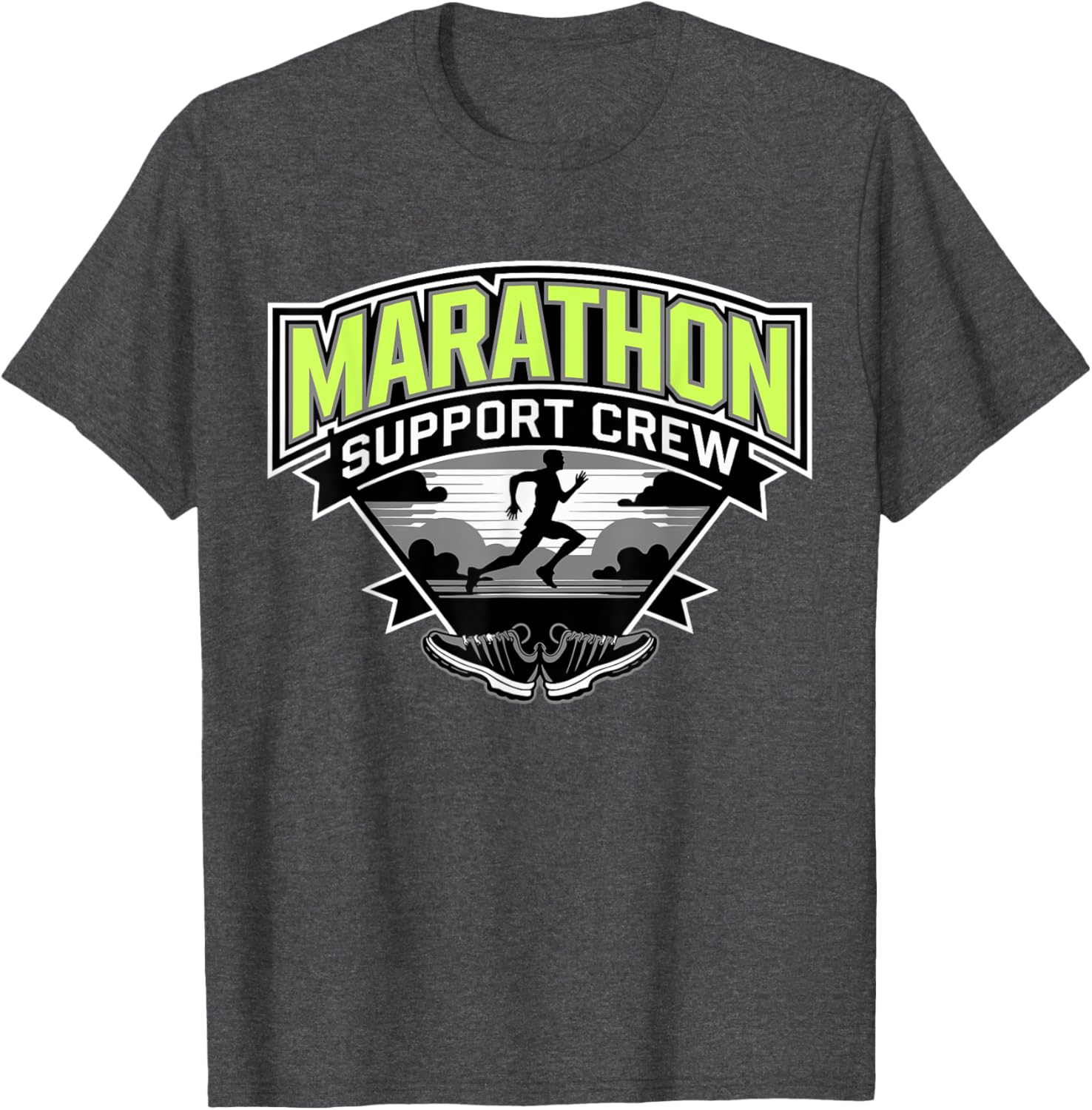 Funny Marathon Support Crew T-Shirt for Men and Women, Perfect Gift - 1