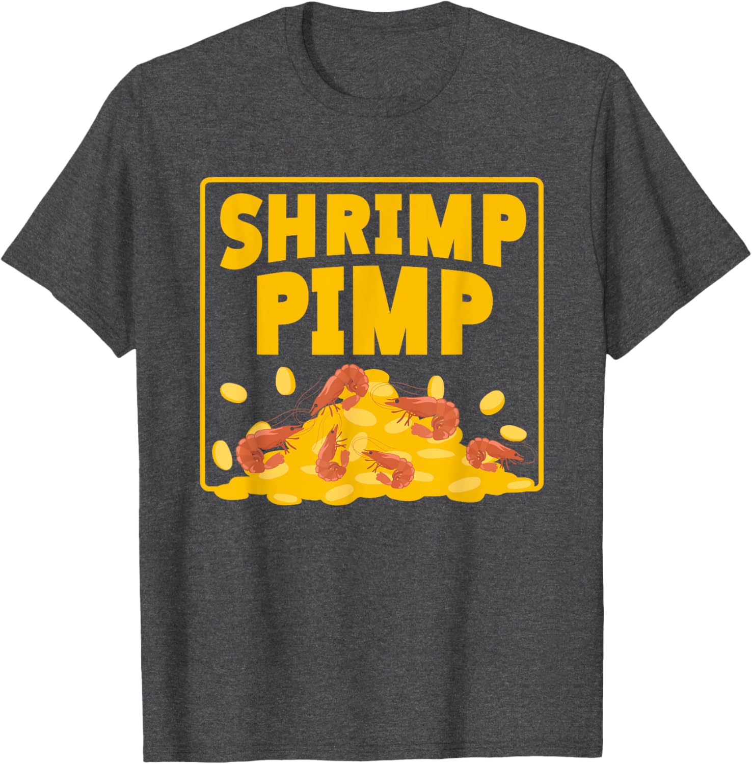 Shrimp Pimp Money Fun Illustration T-Shirt for Seafood Lovers - 3