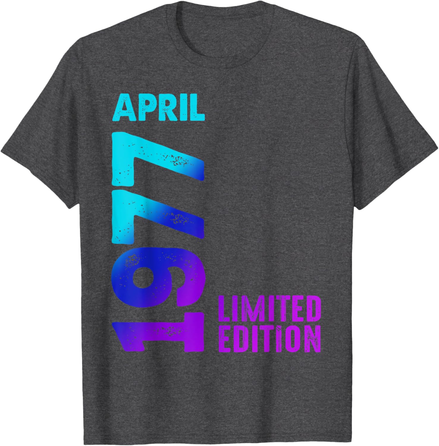 Vintage 1977 Retro T-Shirt Limited Edition Celebrate April Birthdays - 13