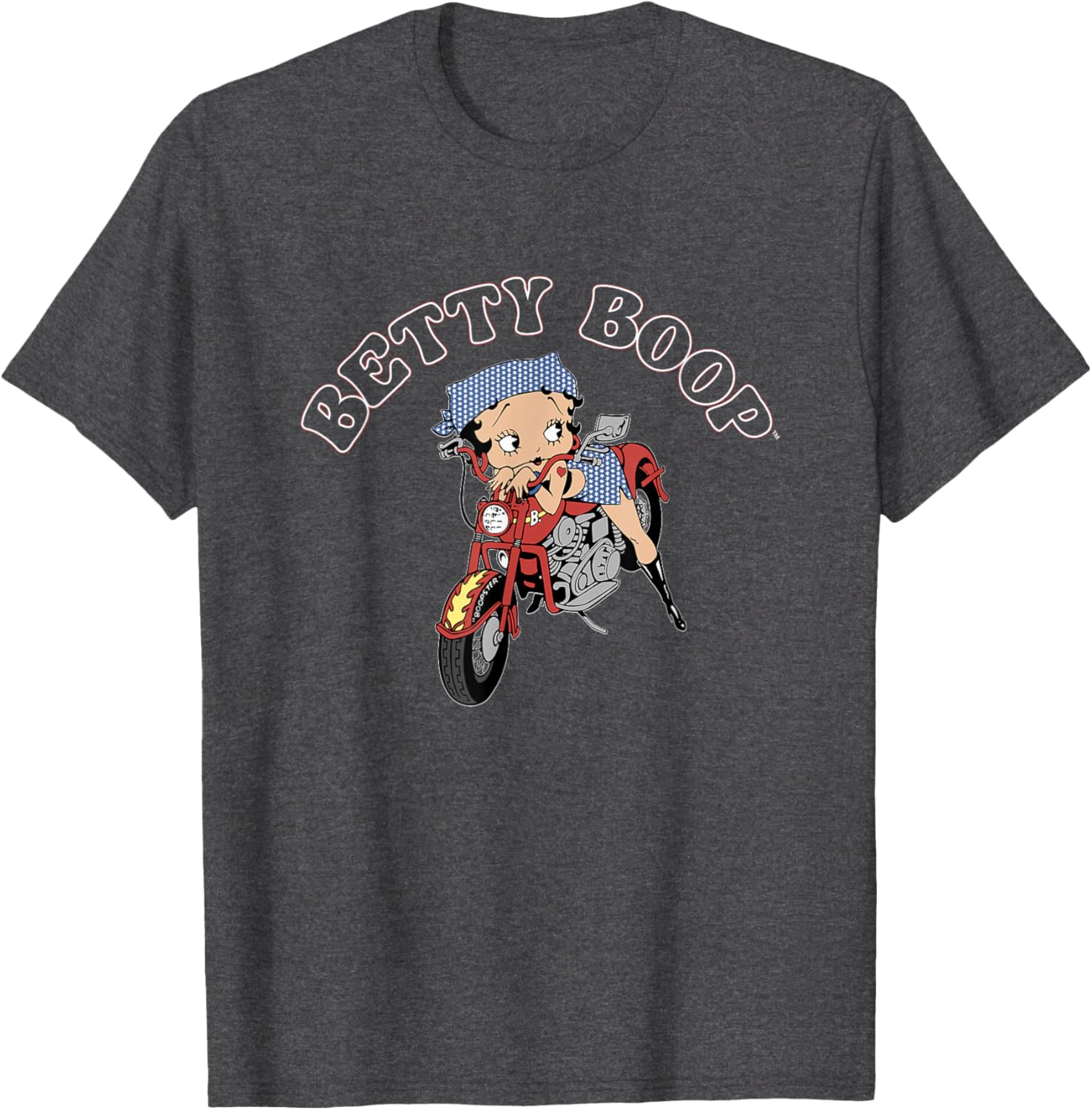 Betty Boop 4th of July Red White & Biker T-Shirt for Fun Celebrations - 7