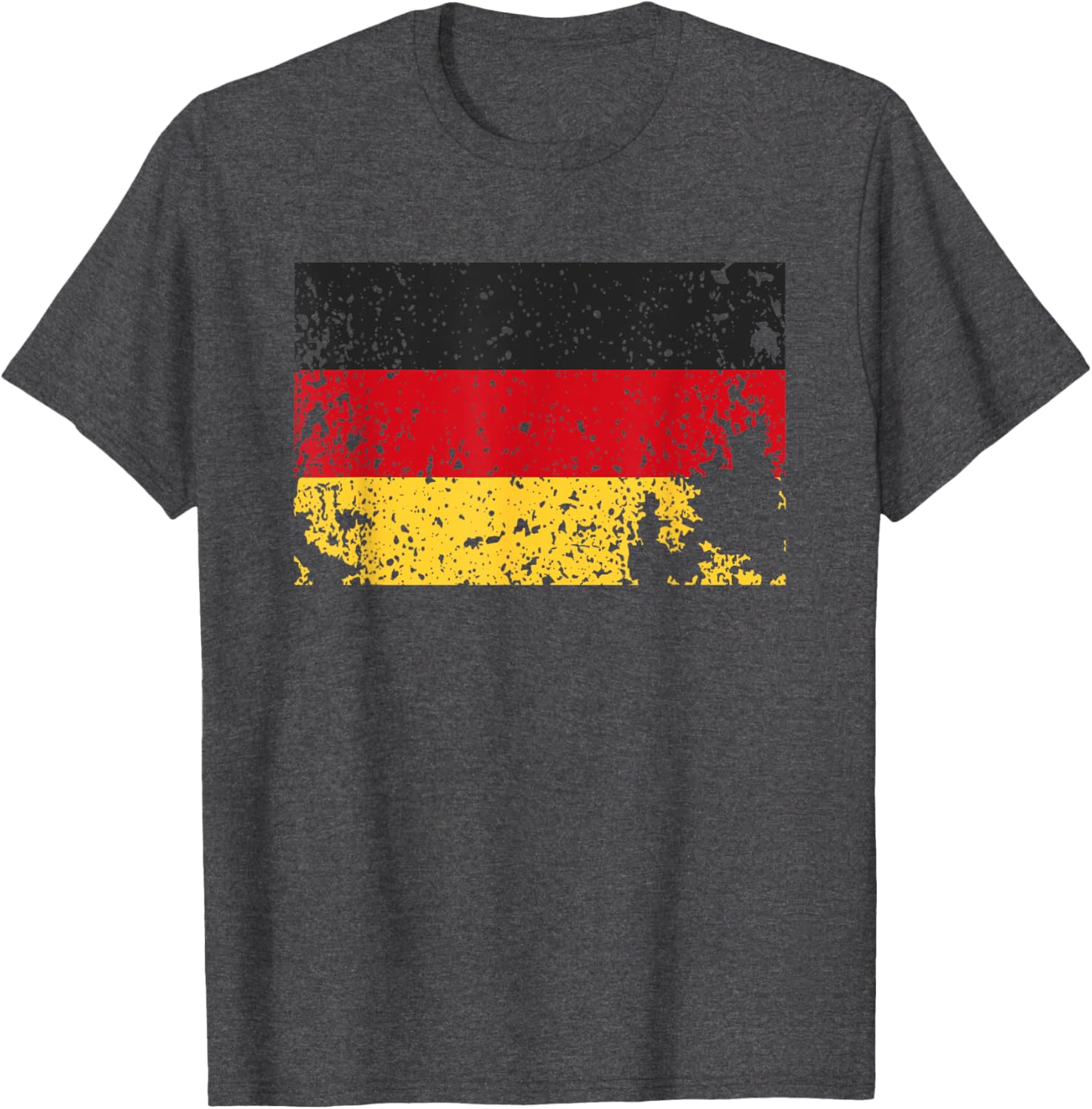 Retro Worn Germany Flag T-Shirt Grunge Distressed German Colors Style - 18