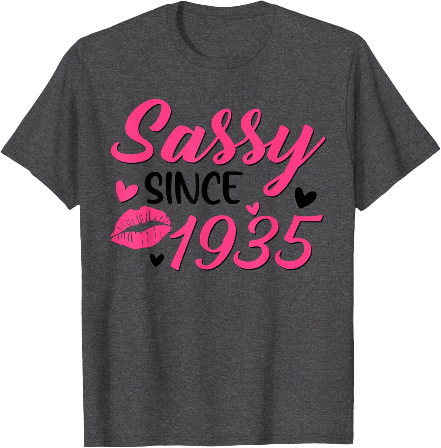 Sassy Since 1935 90th Birthday T-Shirt for Women Celebrating 90 Years - 7