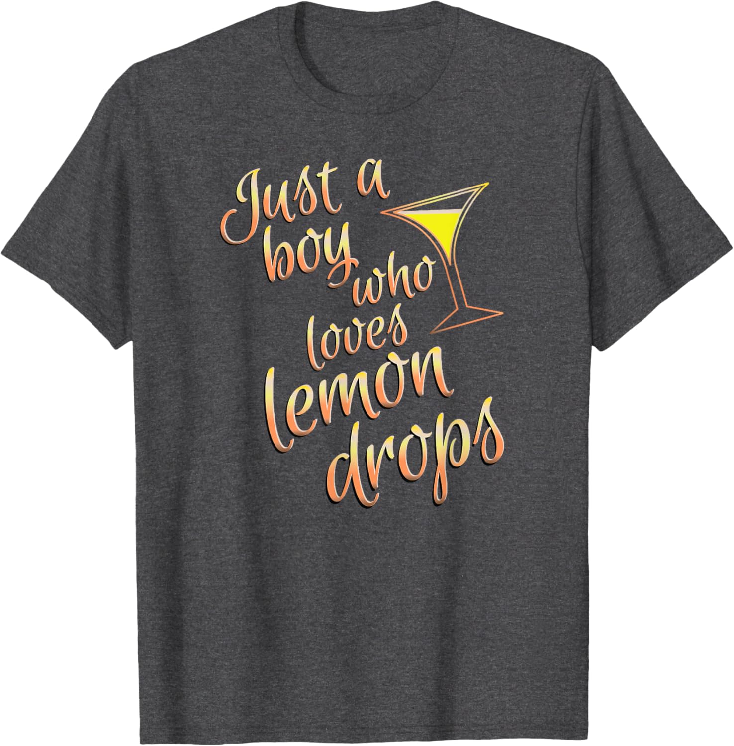 Lemon Drop Martini Boys T-Shirt for Fans of Fun Cocktails - 14