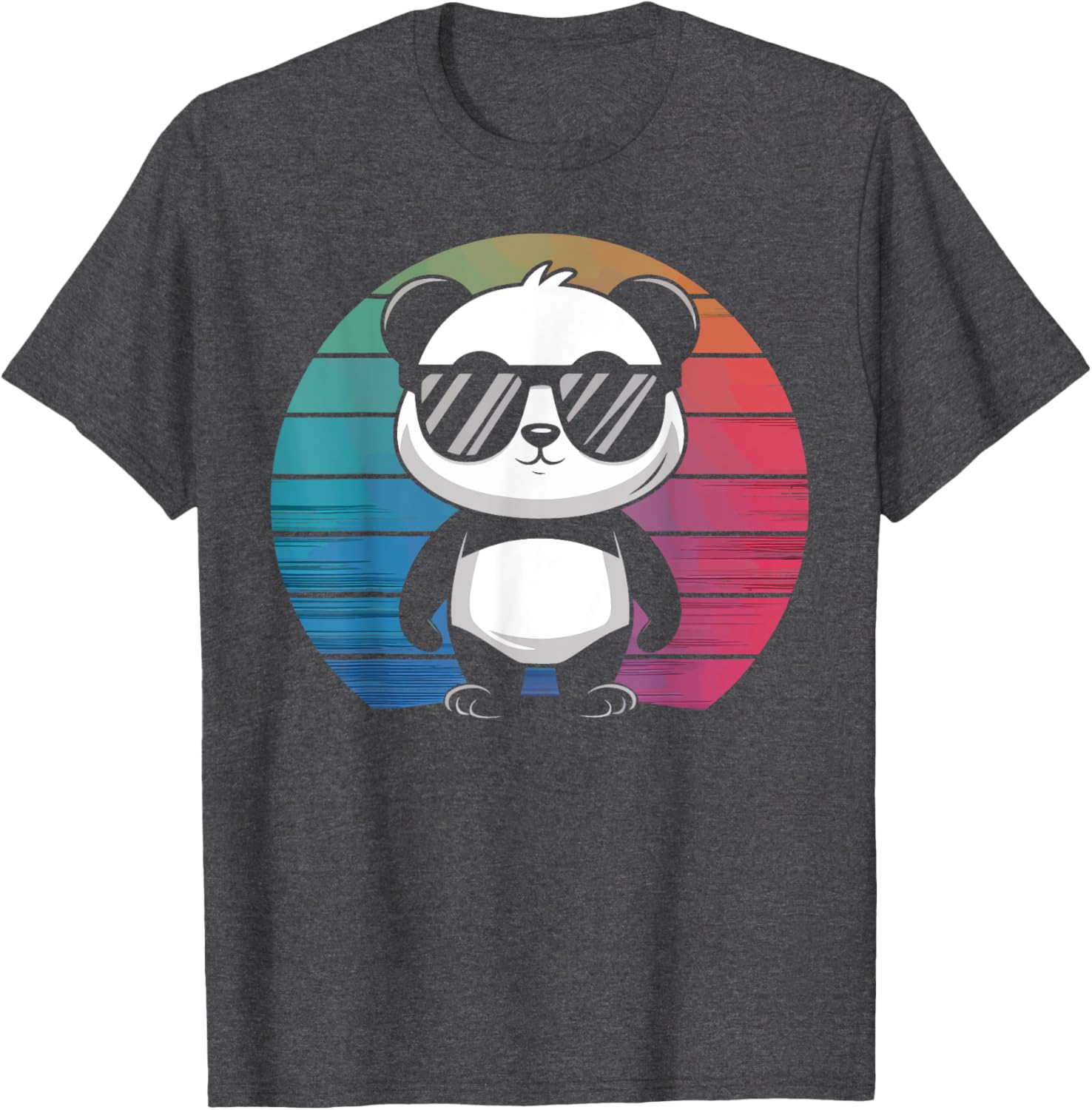 Retro Panda T-Shirt with Sunglasses for Chill Vibes and Fun Style - 26