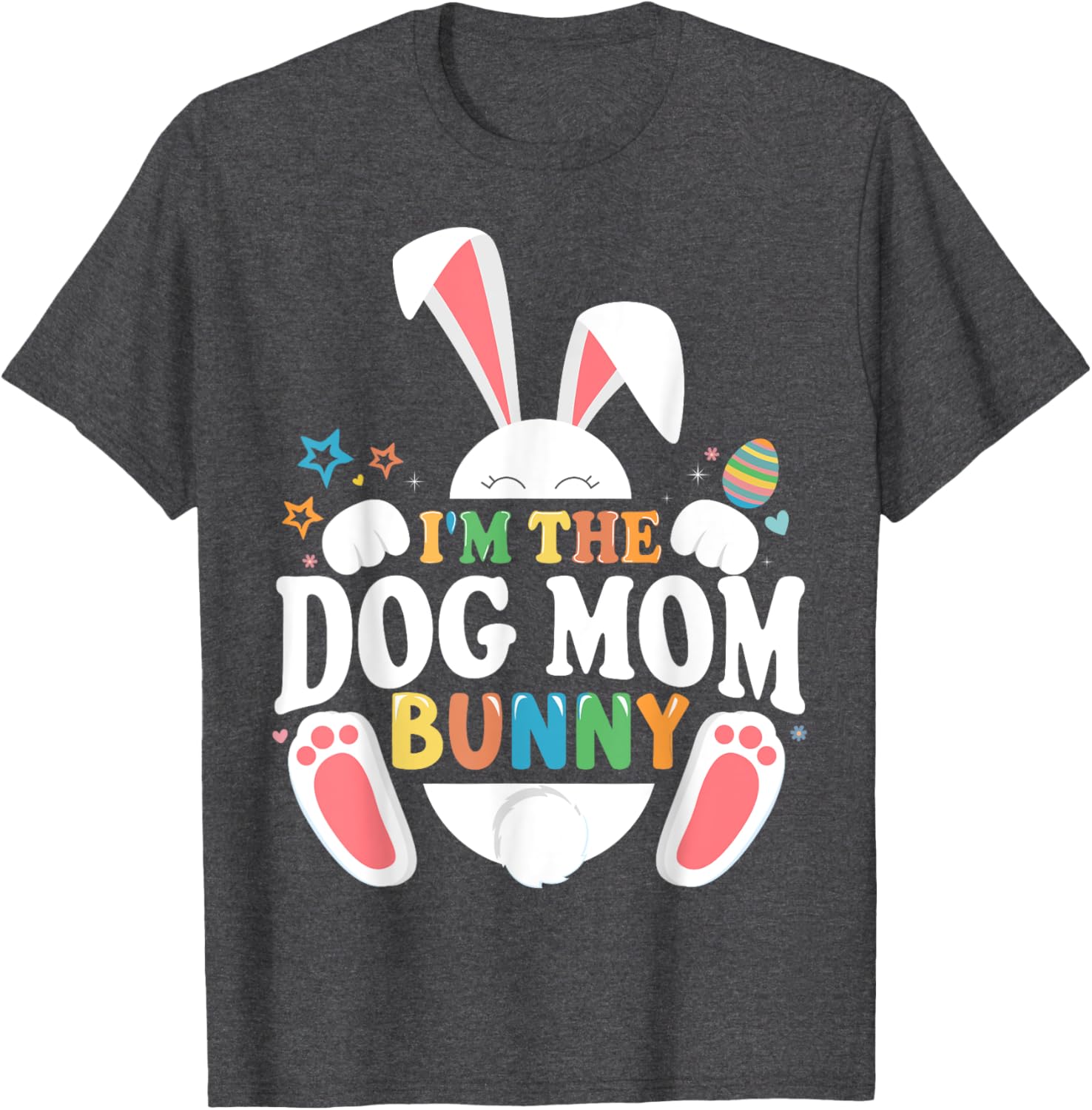 Fun Easter Matching T-Shirt for Dog Moms and Families - Bunny Design - 1