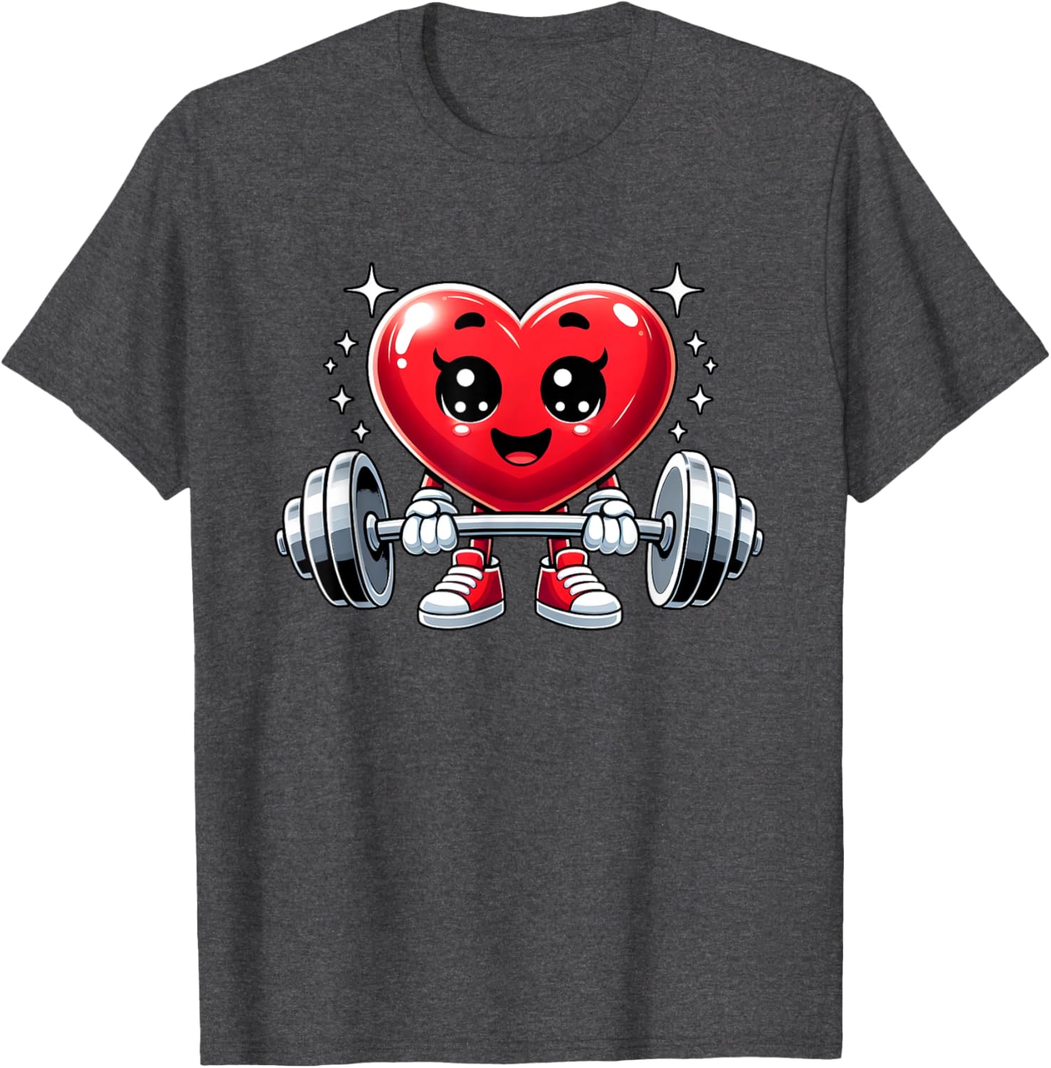 Funny Valentine's Day Heart Workout Fitness T-Shirt for Gym Lovers - 14