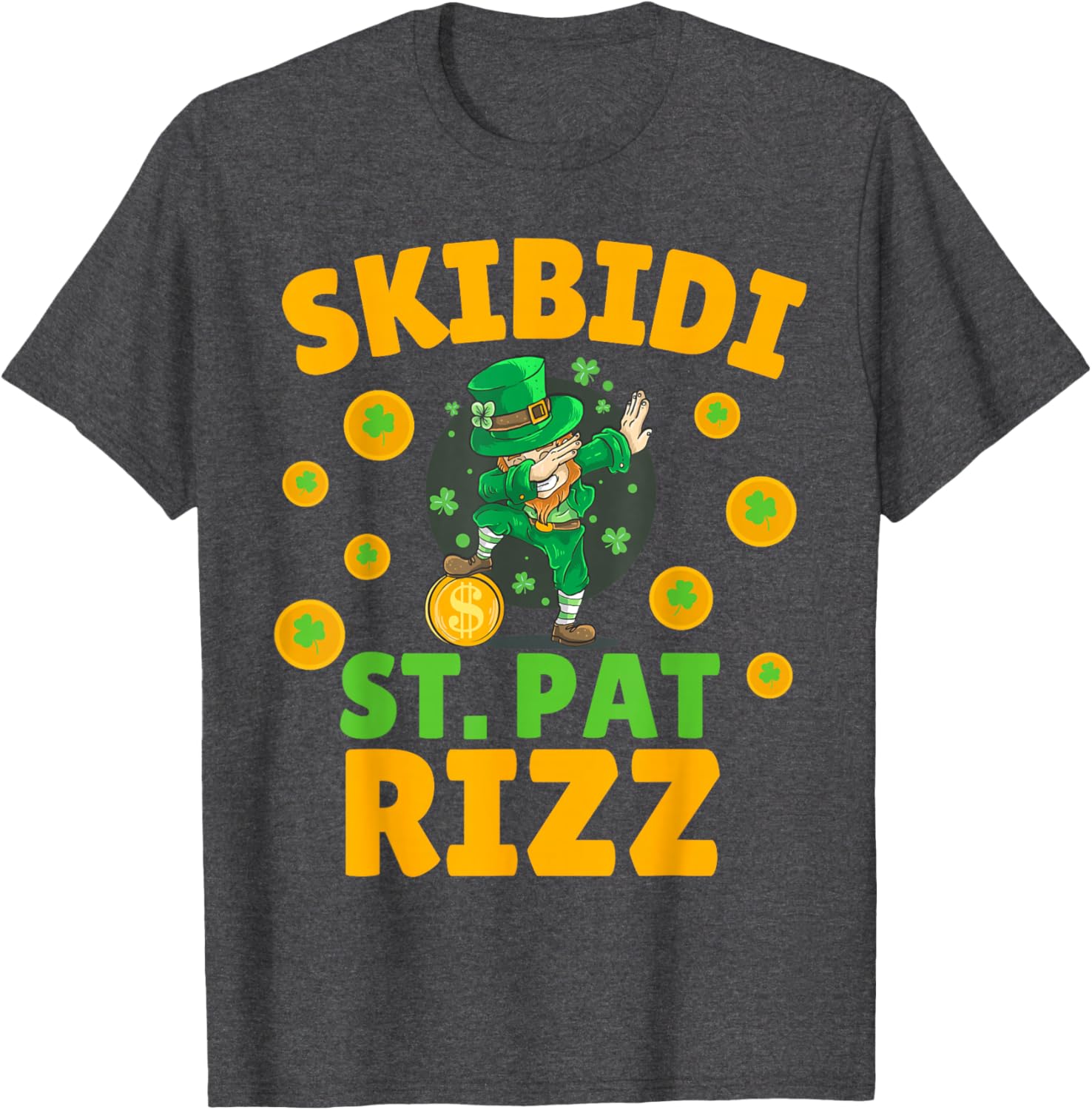 Funny St Patrick's Day Irish Skibidi Rizz T-Shirt for Festive Style - 2