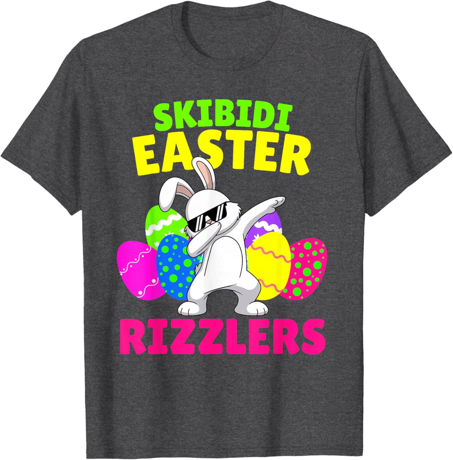 Skibidi Easter T-Shirt for Gen Alpha Tweens - Fun Rizzler Design - 8