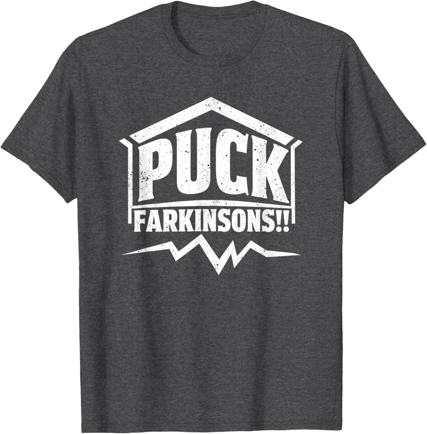 Humor Parkinson's Awareness Puck Farkinsons T-Shirt for Support and Style - 17