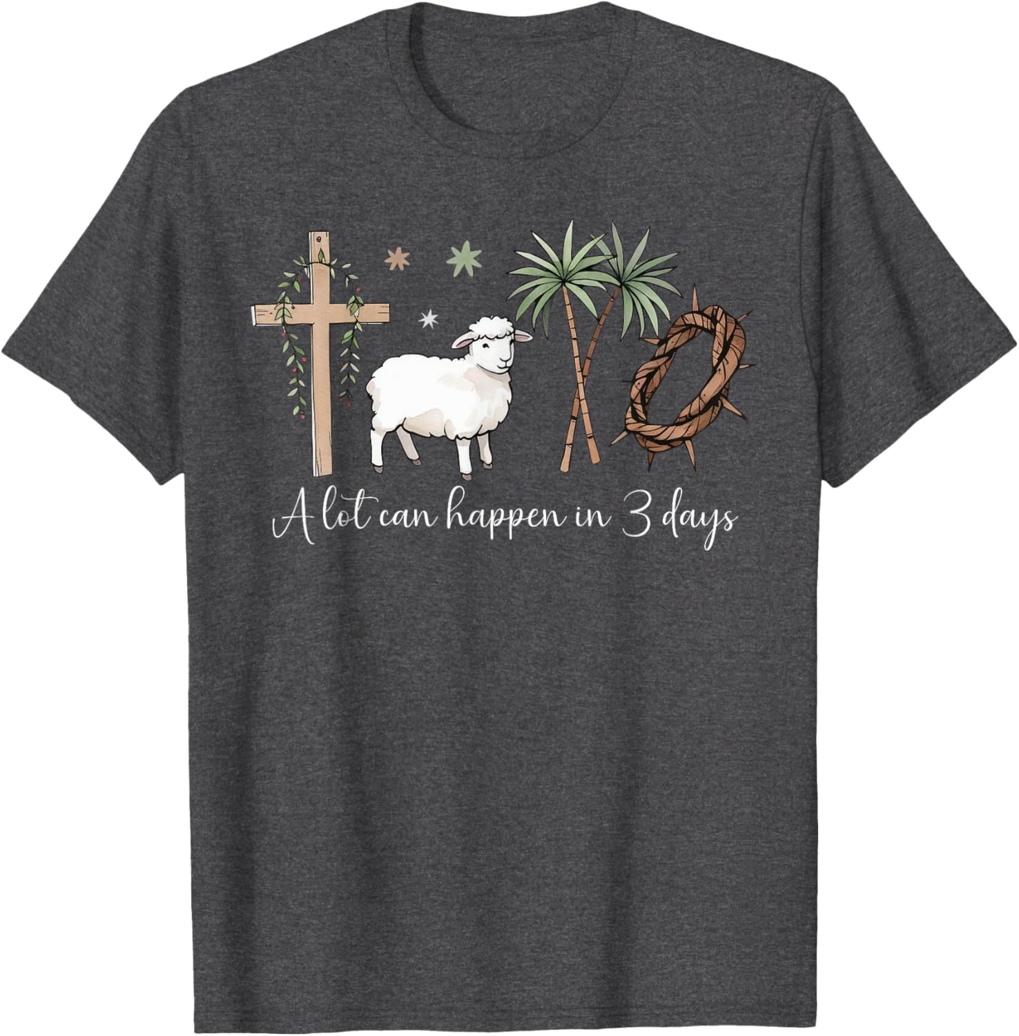 A Lot Can Happen in 3 Days Christian Easter Faith T-Shirt for Jesus Fans - 2