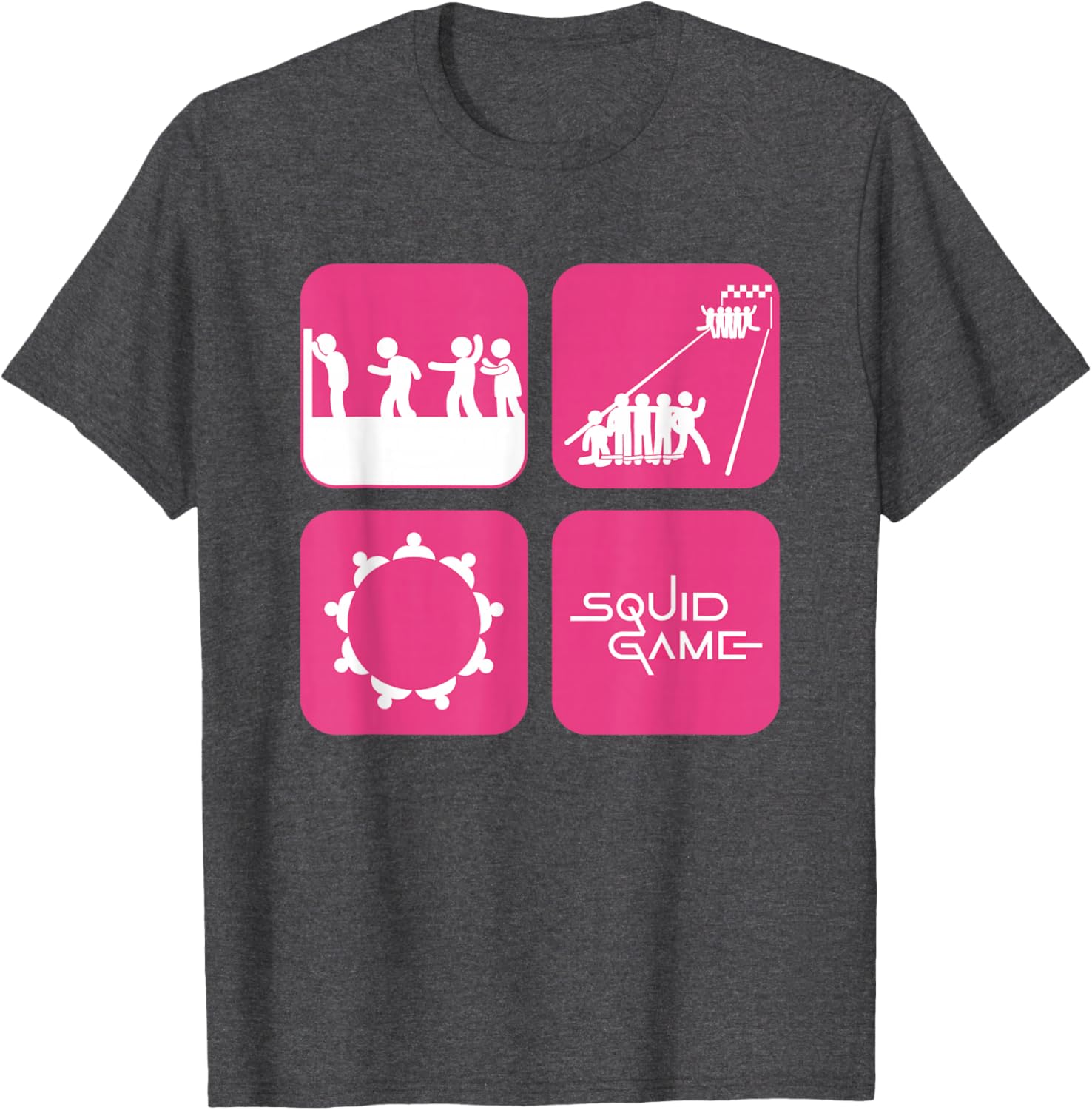 Squid Game 2 Icon Panels T-Shirt for Fans of Clothing and Style - 1