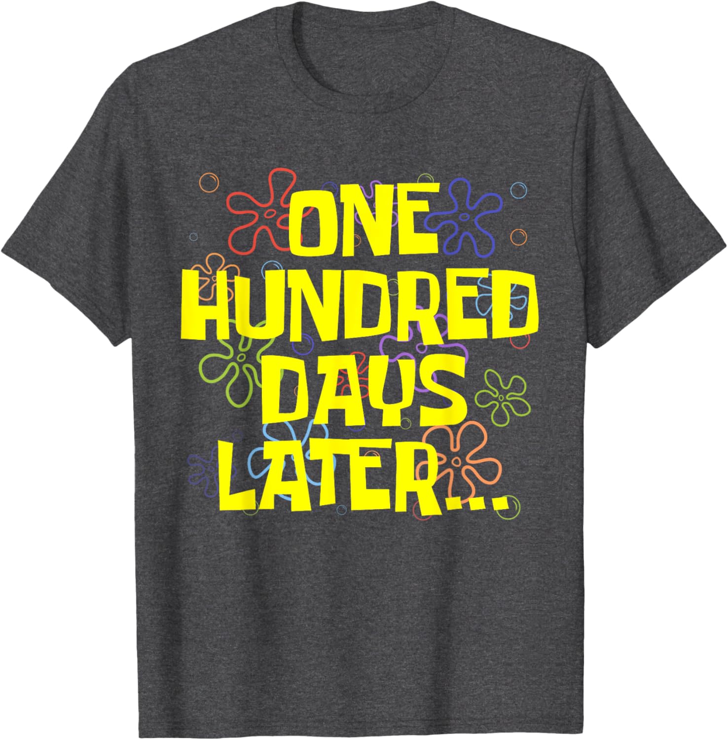 One Hundred Days Later Teacher Student T-Shirt for 100th Day of School - 13