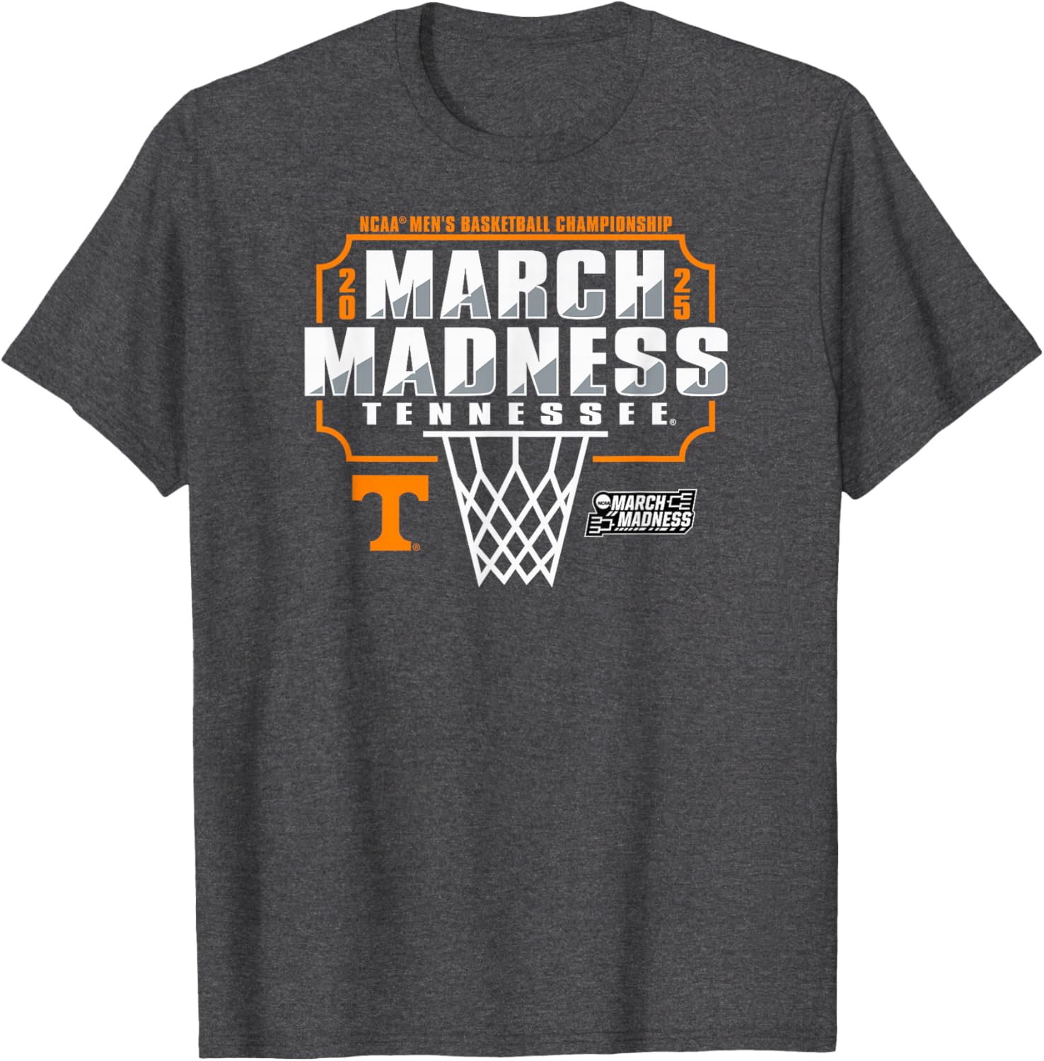 Tennessee Volunteers March Madness 2025 Men's Basketball T-Shirt - 1