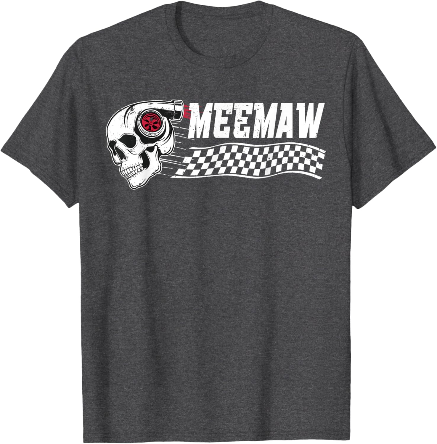 Race Car Birthday Party Meemaw Pit Crew T-Shirt for Family Fun - 2