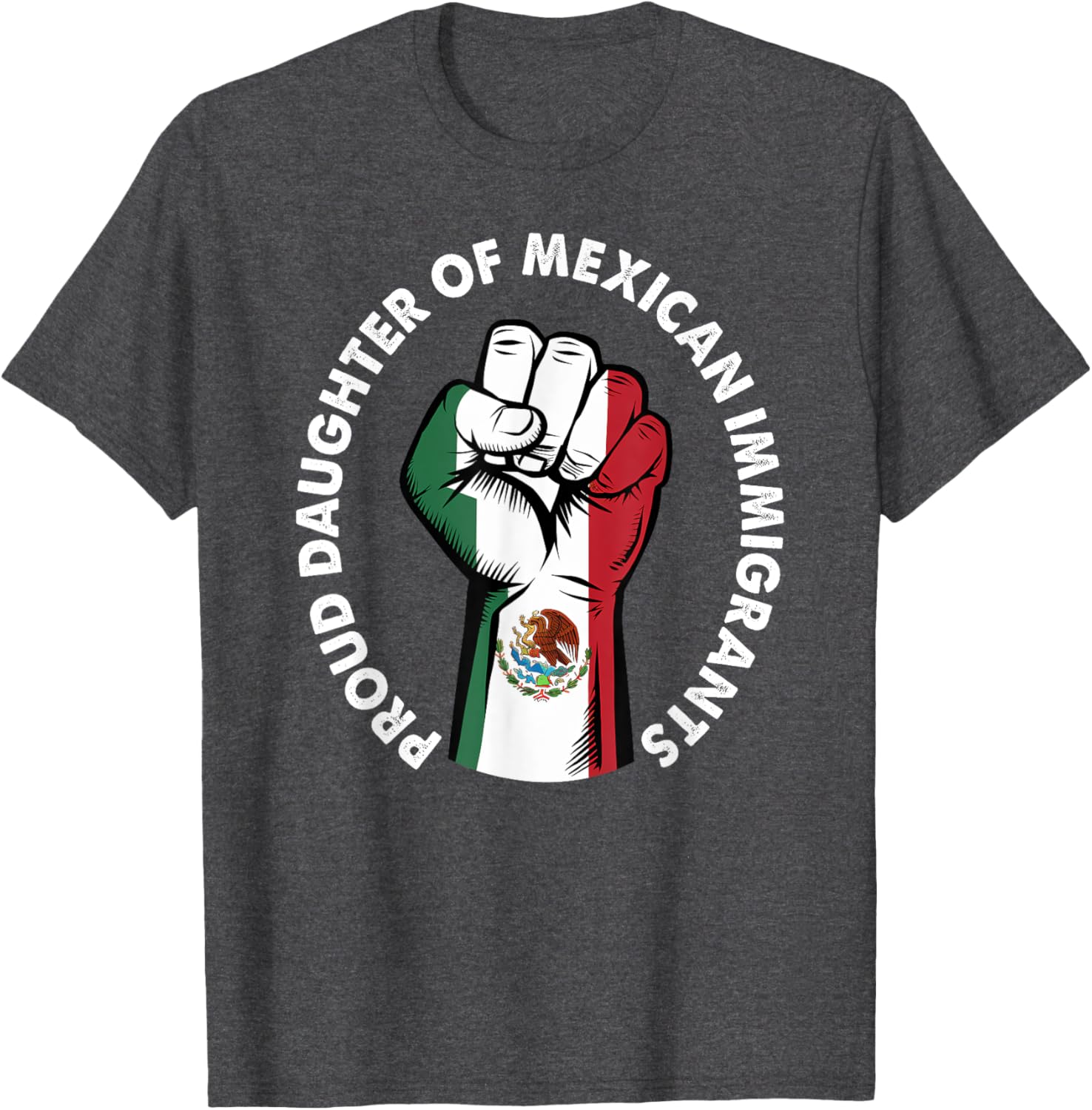 Proud Daughter of Mexican Immigrants Mexico Flag T-Shirt for Women - 15