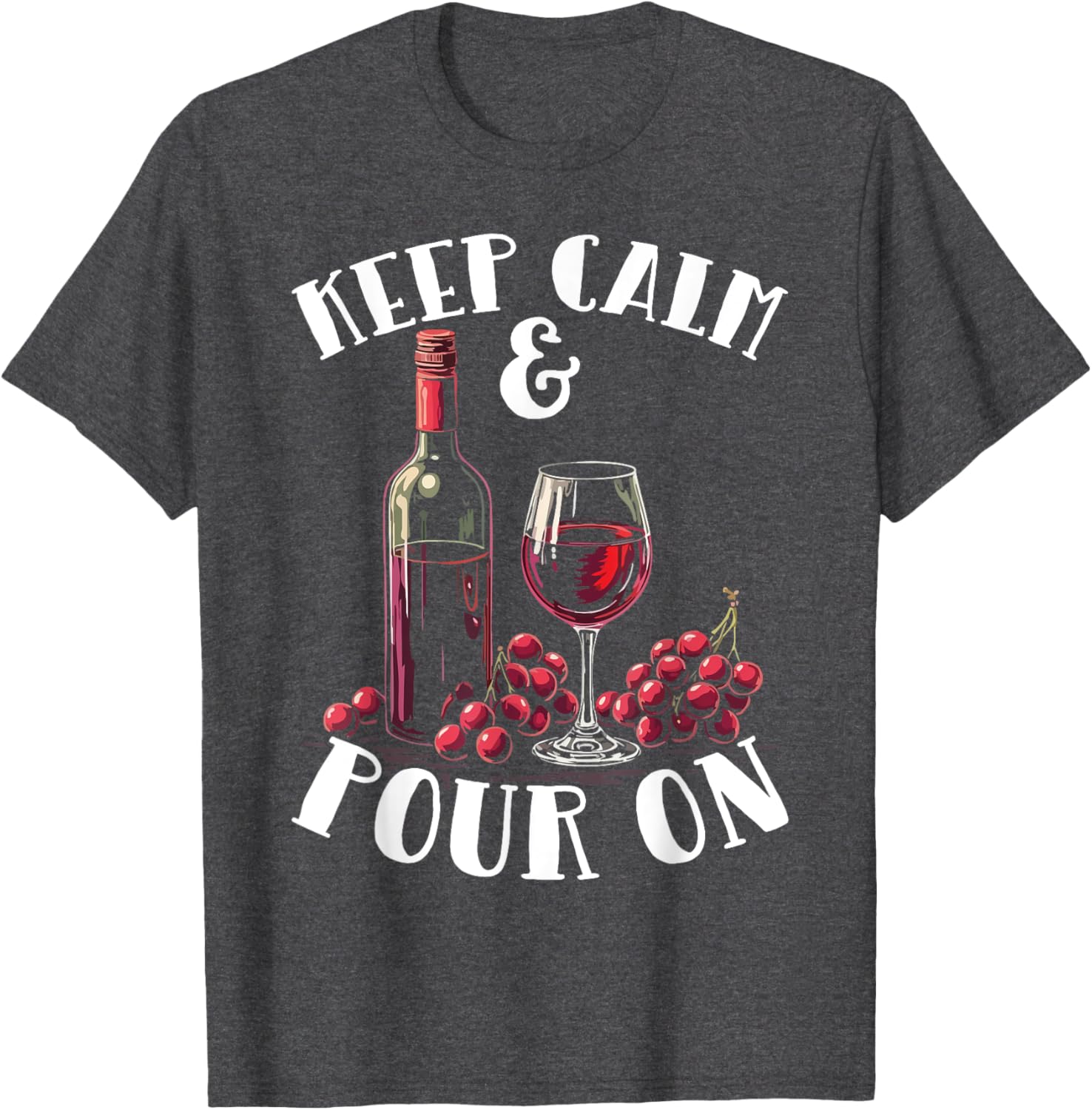 Wine Lover T-Shirt with Pouring Wine Glass Design for Wine Enthusiasts - 5