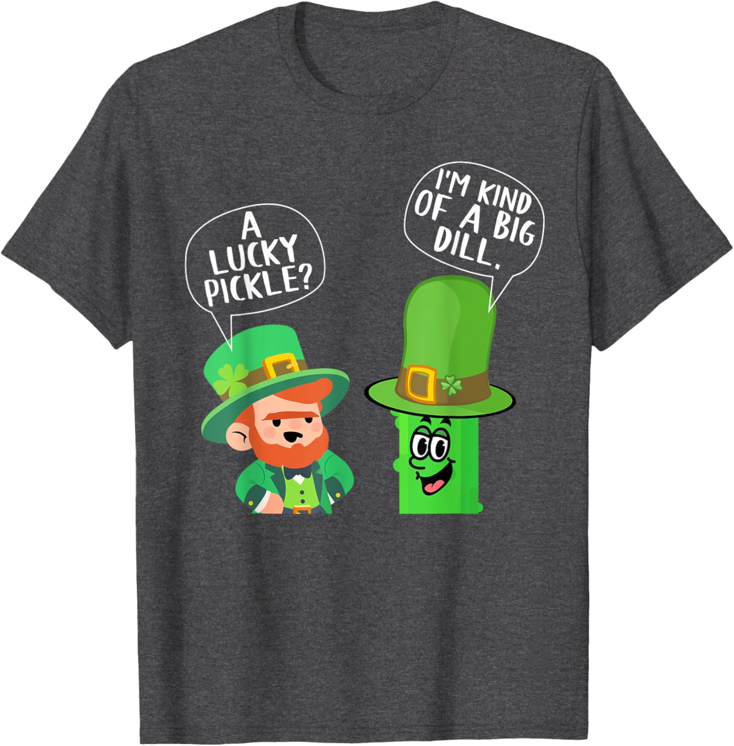 Happy St. Patrick's Day Leprechaun Pickle Joke Humor T-Shirt for Fun - 5