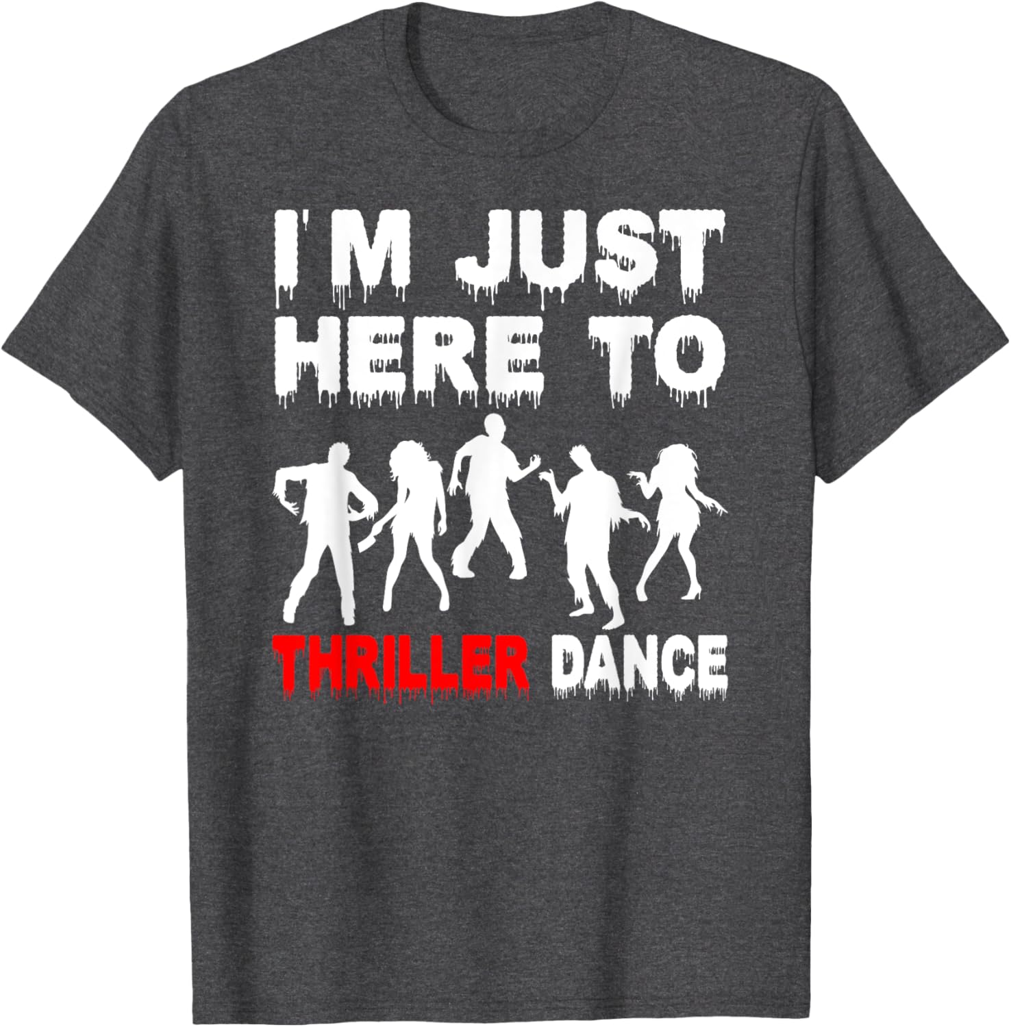 Funny Zombie Thriller Dance T-Shirt for Halloween Fun and Festivities - 16