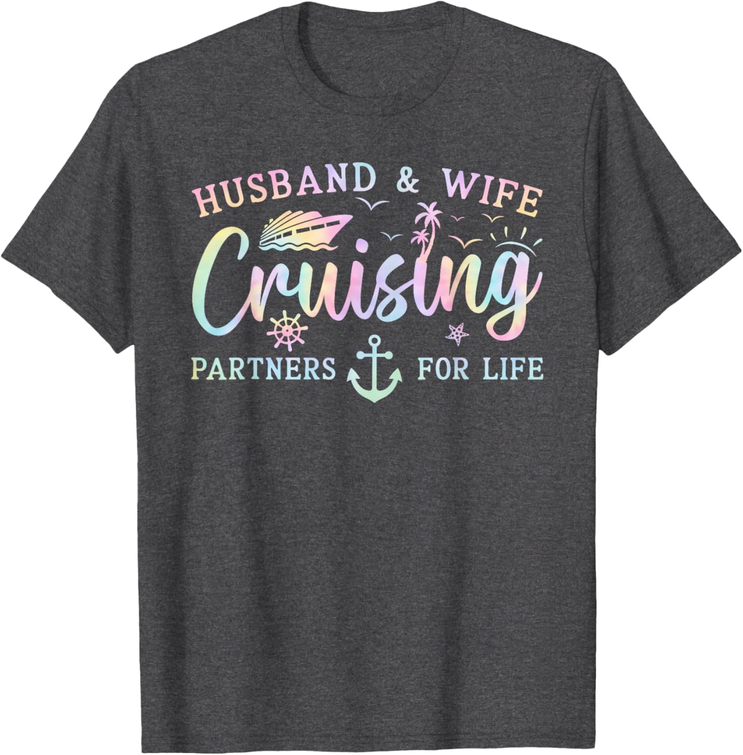Matching Husband and Wife Cruise T-Shirt 2025 for Couples Adventure - 4