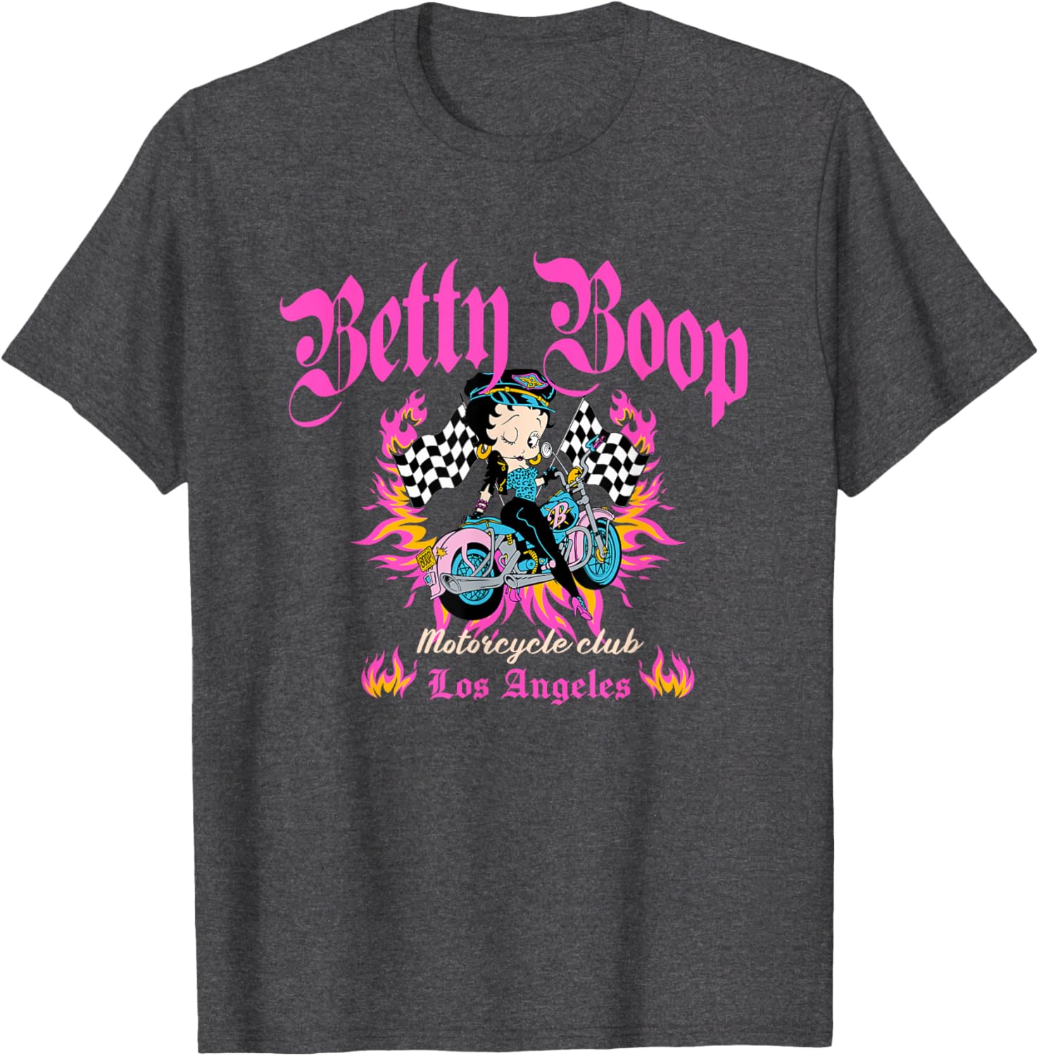 Betty Boop Born To Ride Motorcycle Club T-Shirt for Bike Lovers - 11
