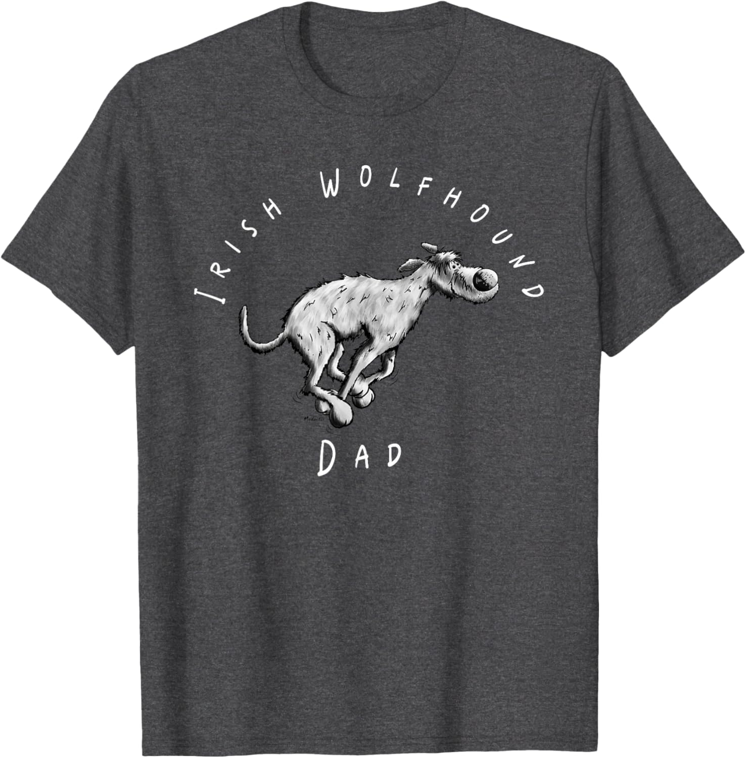 Irish Wolfhound Dad Fun Cartoon T-Shirt for Dog Lovers - Great Gift! - 23