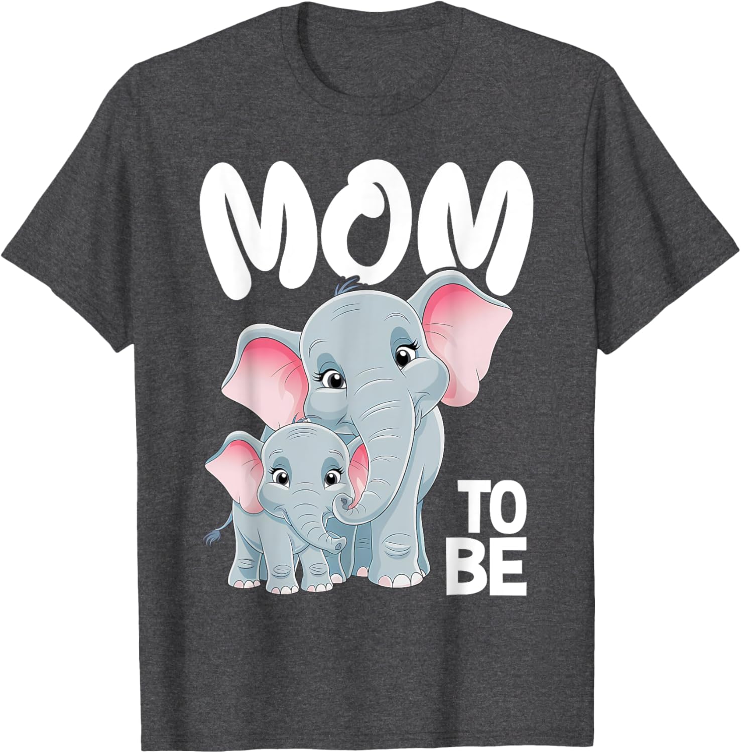 Soon Mom to Be Elephants Baby Shower Gender Reveal T-Shirt for Women - 6