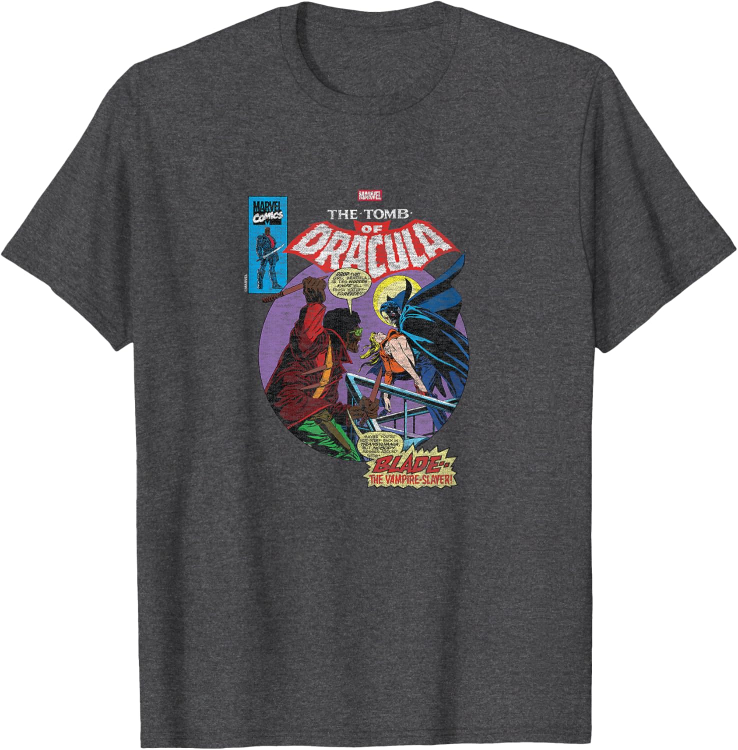 Blade Comic Cover T-Shirt for Fans of Graphic Novels and Superheroes - 3