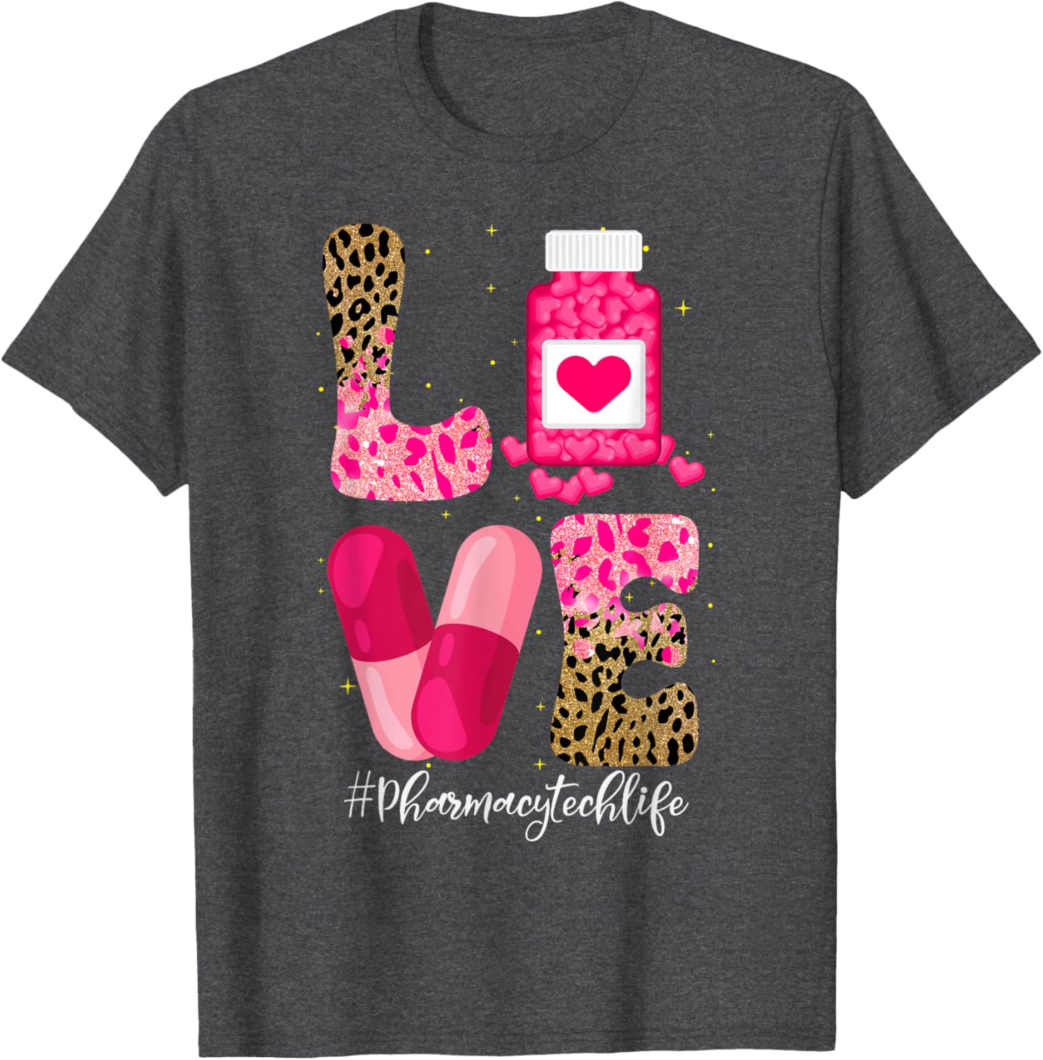 Love Pharmacy Tech Life T-Shirt for Pharmacy Technicians and Medicine Lovers - 24