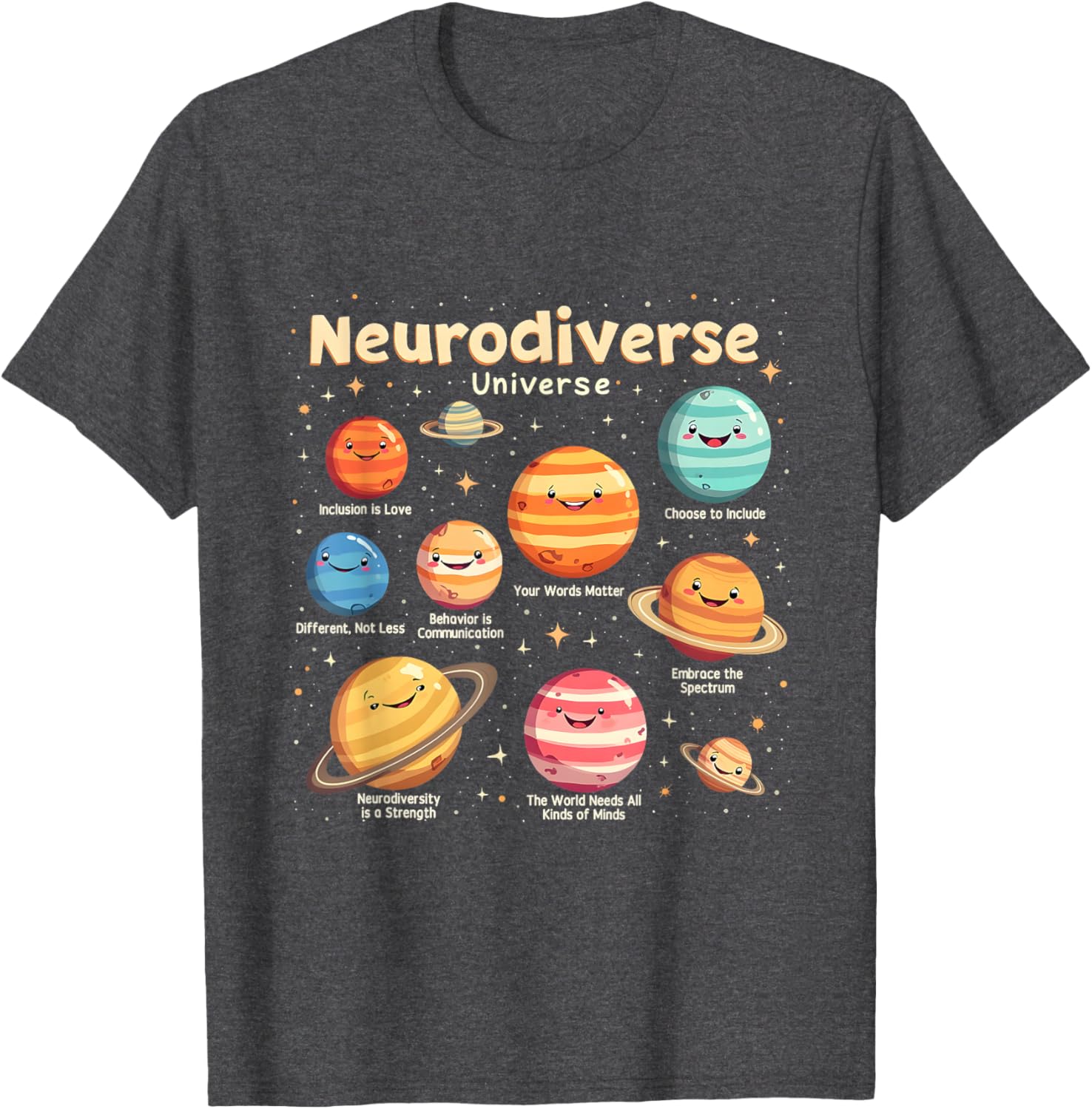 Neurodiverse Universe Autism Awareness T-Shirt - Celebrate Diversity in Style - 19
