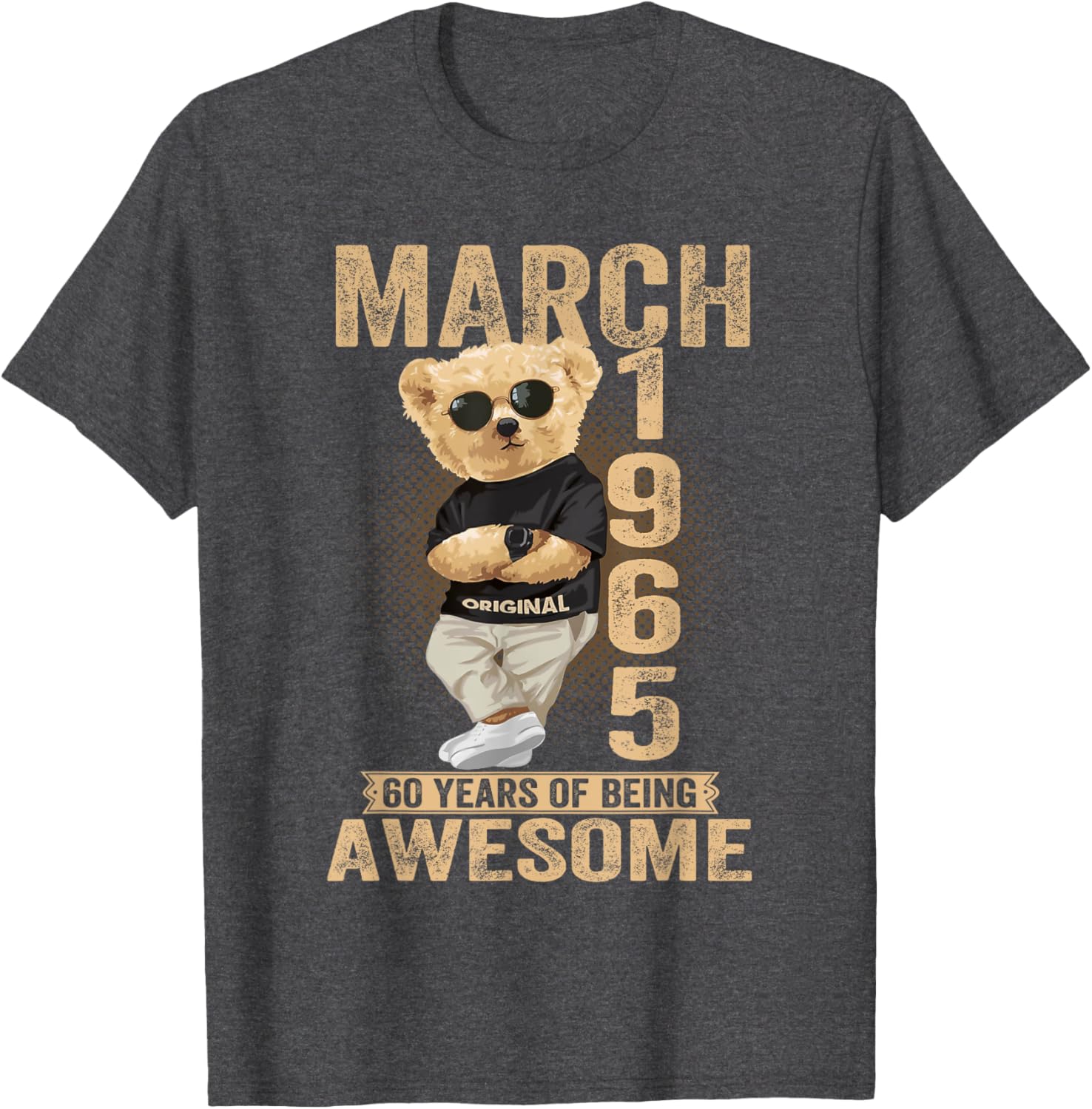60th Birthday Teddy Bear T-Shirt for Men and Women Born in 1964 - 27