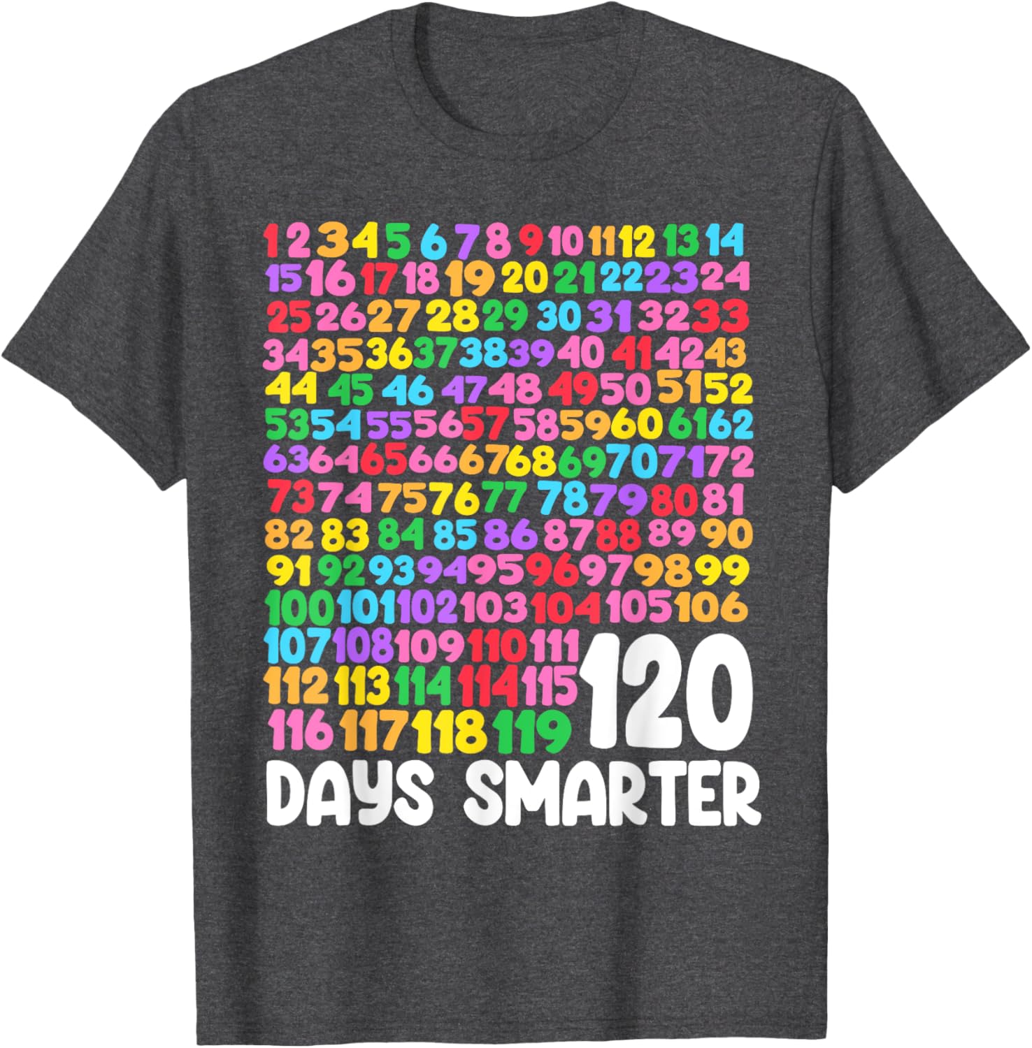 120 Days Smarter School Math T-Shirt Perfect for Students and Teachers - 3