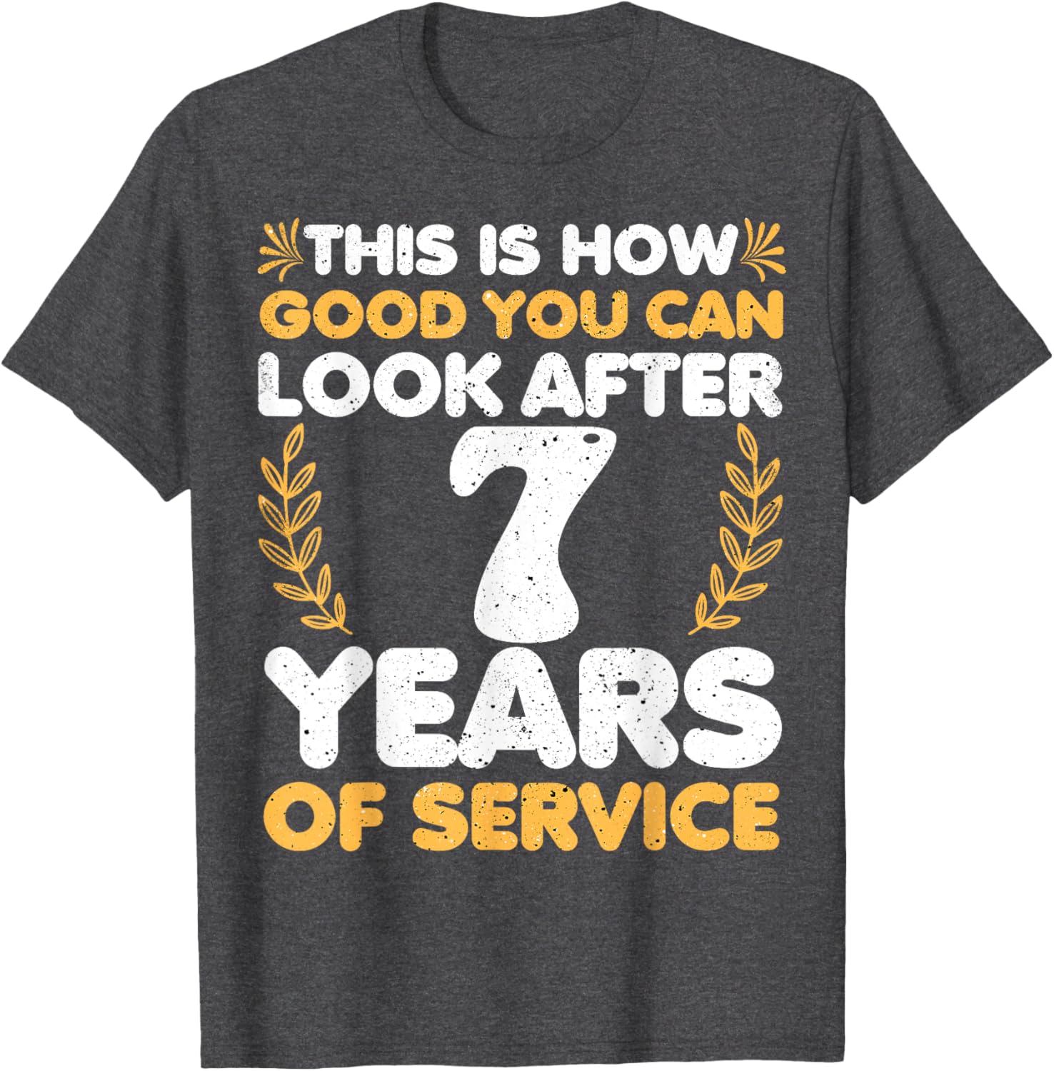 7 Year Work Anniversary T-Shirt for Men and Women - Celebrate in Style - 5